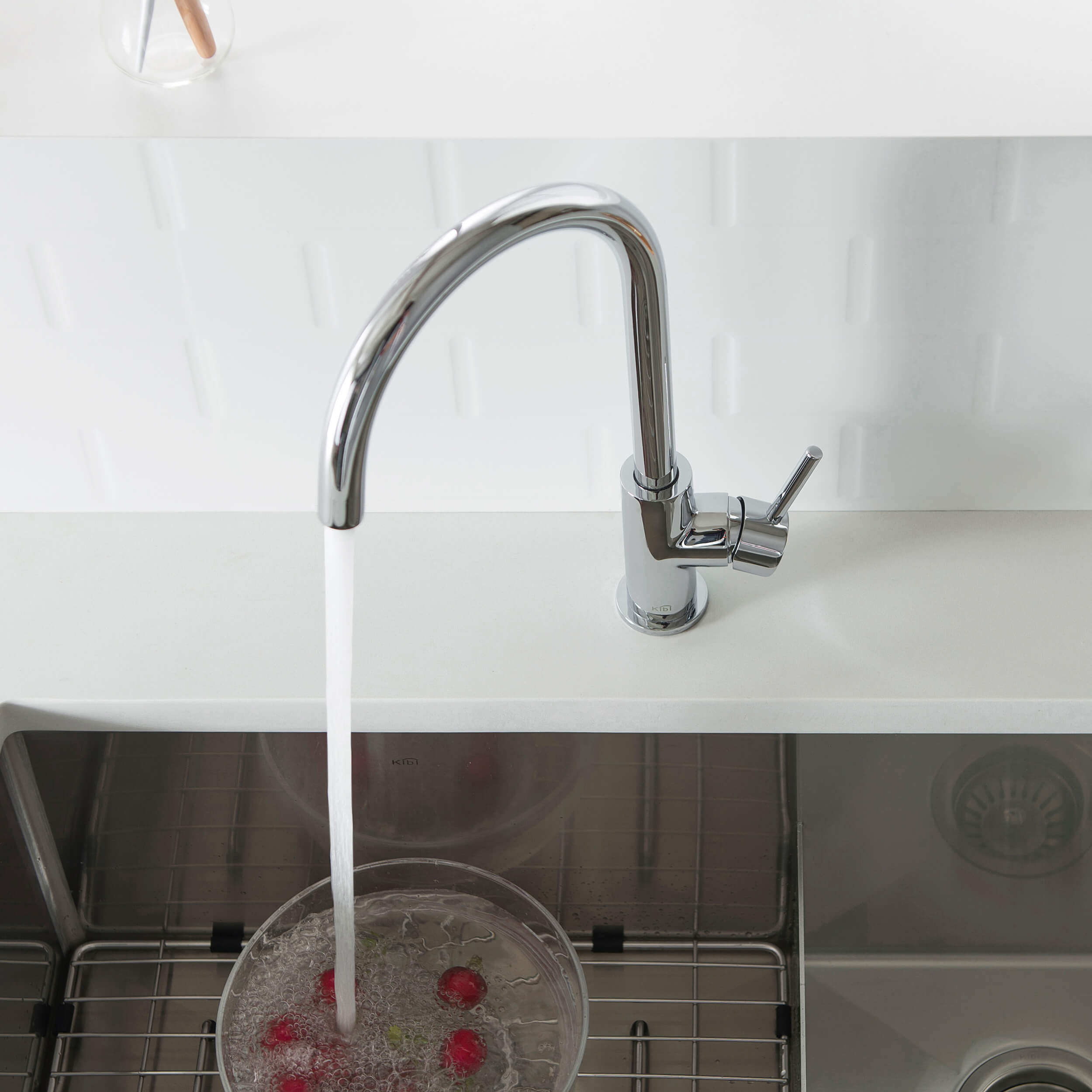 Lowa Single Handle High Arc Kitchen Bar Sink Faucet – KKF2001