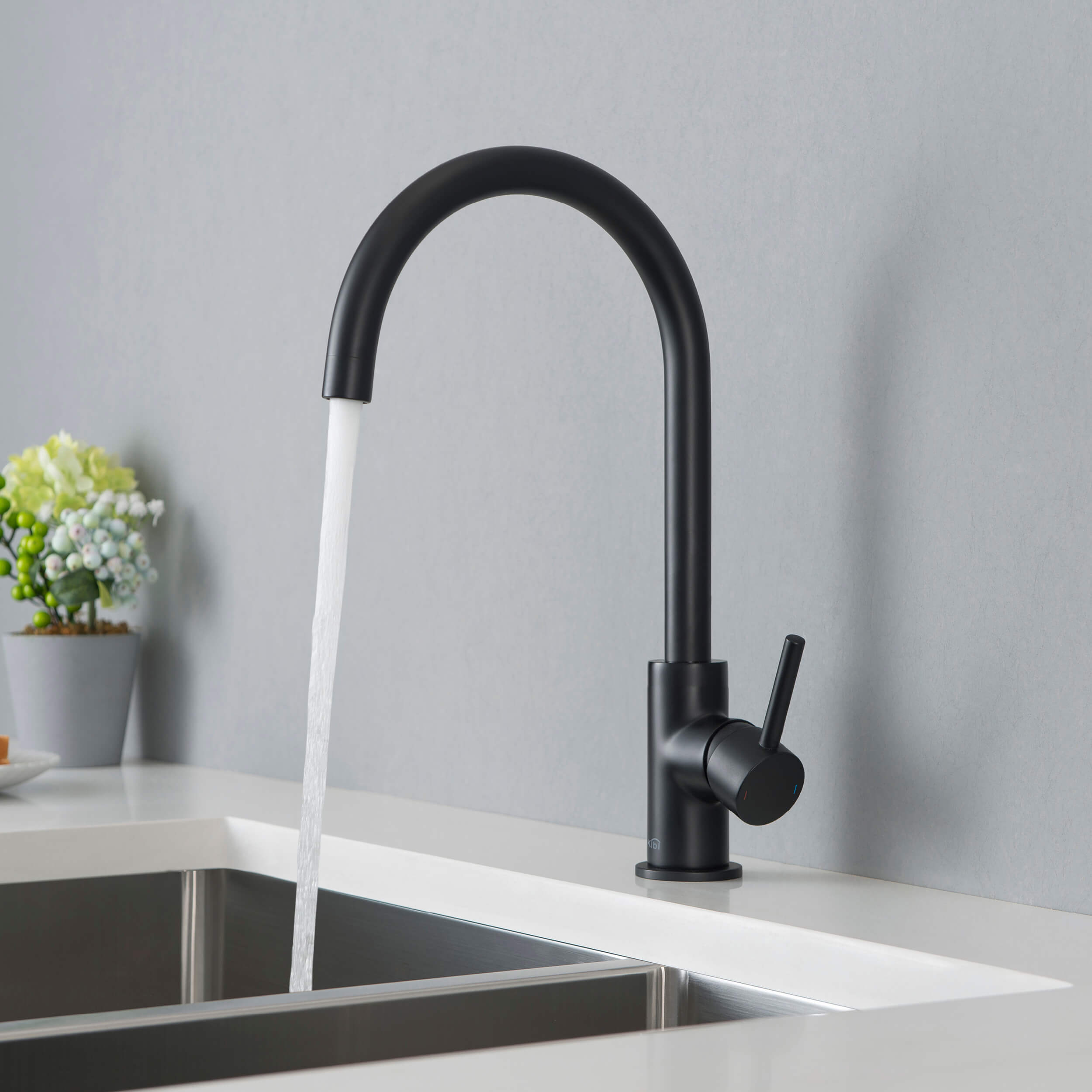 Lowa Single Handle High Arc Kitchen Bar Sink Faucet – KKF2001