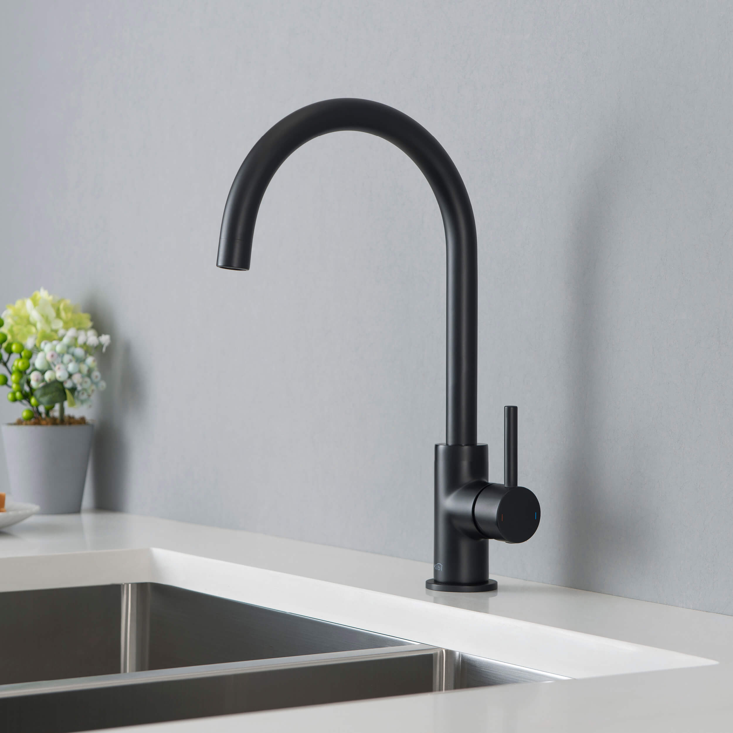 Lowa Single Handle High Arc Kitchen Bar Sink Faucet – KKF2001