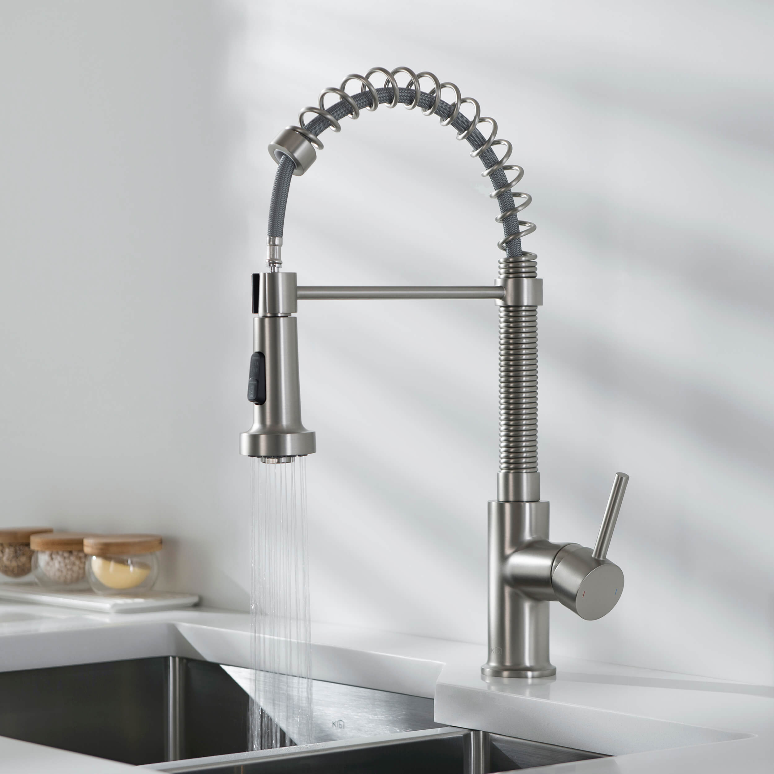 Aurora Single Handle Commercial Style Kitchen Sink Faucet - KKF2003