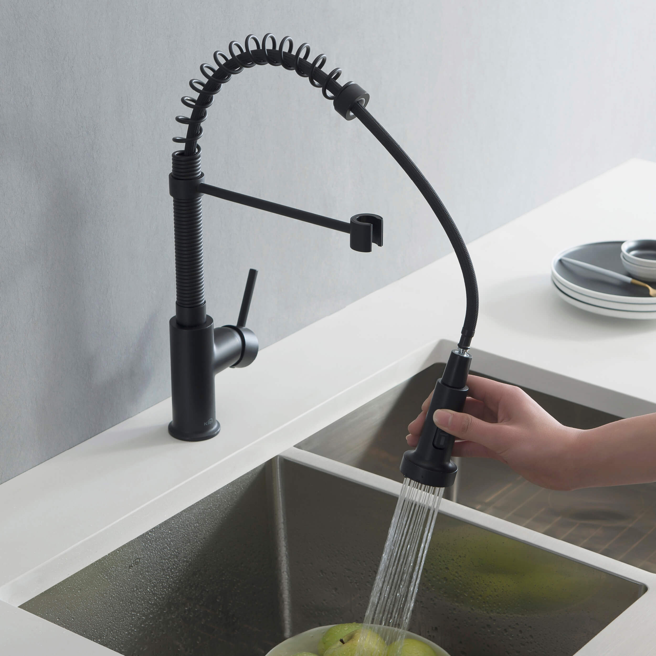 Aurora Single Handle Commercial Style Kitchen Sink Faucet - KKF2003