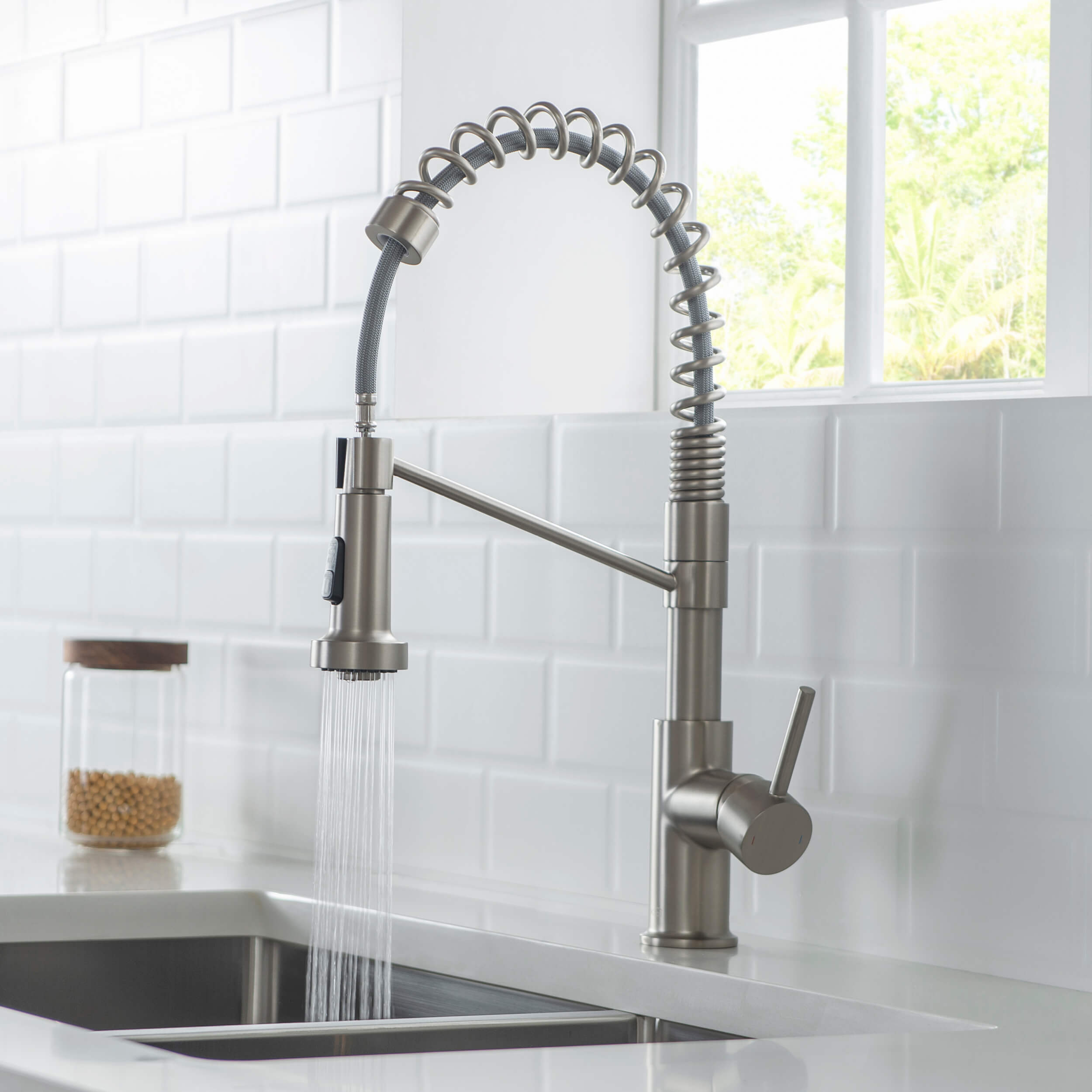 Lodi Single Handle Commercial Style Kitchen Sink Faucet - KKF2004