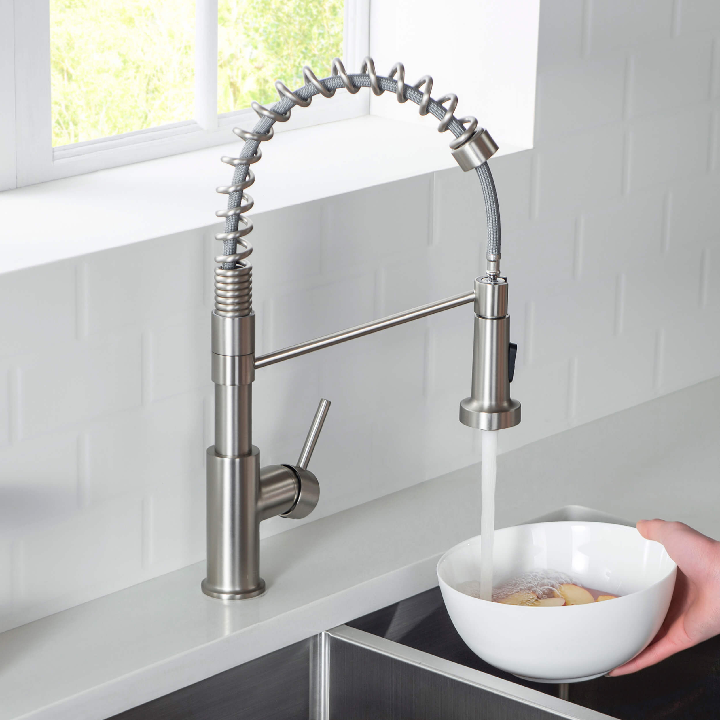 Lodi Single Handle Commercial Style Kitchen Sink Faucet - KKF2004