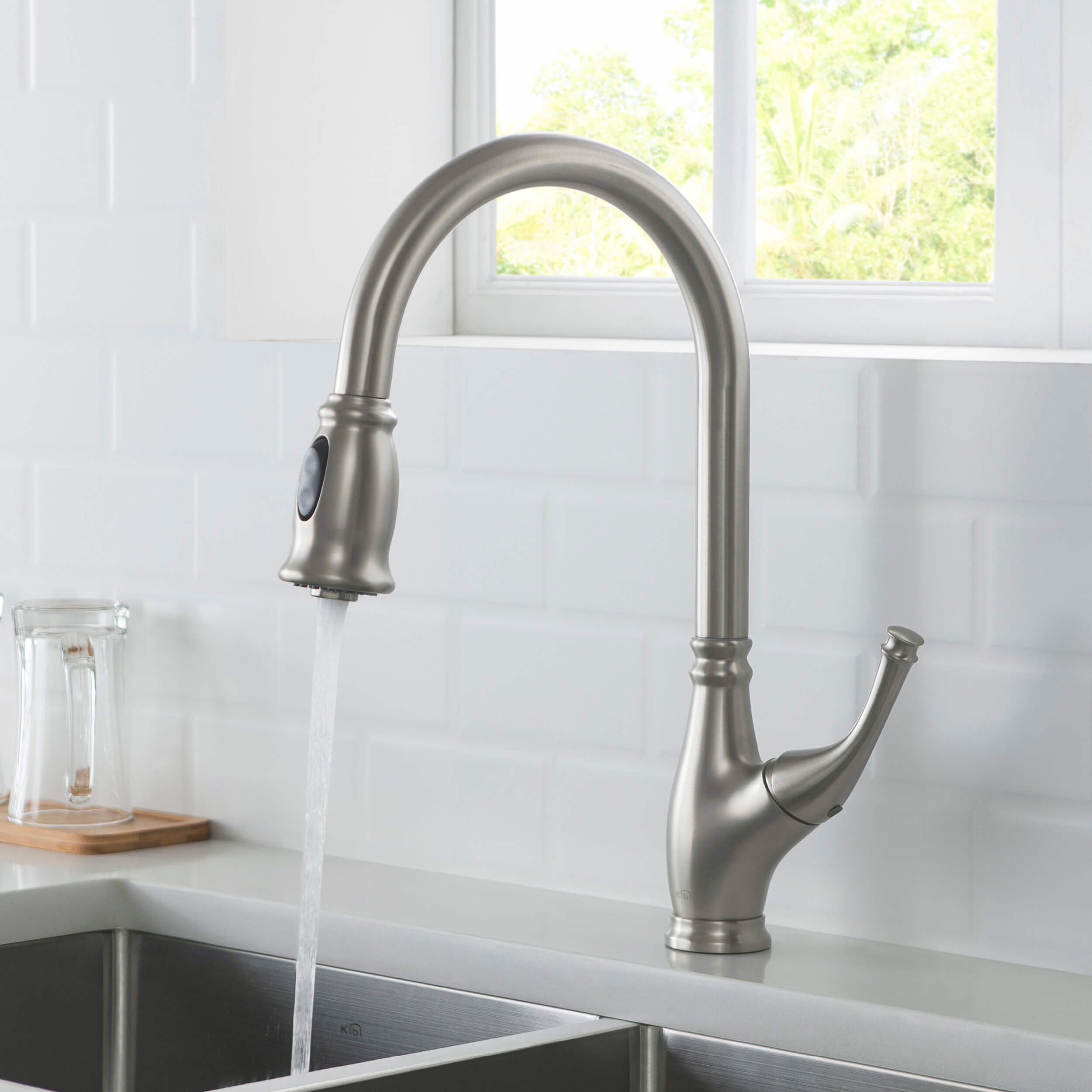 Summit Single Handle Pull Down Kitchen Sink Faucet - KKF2009