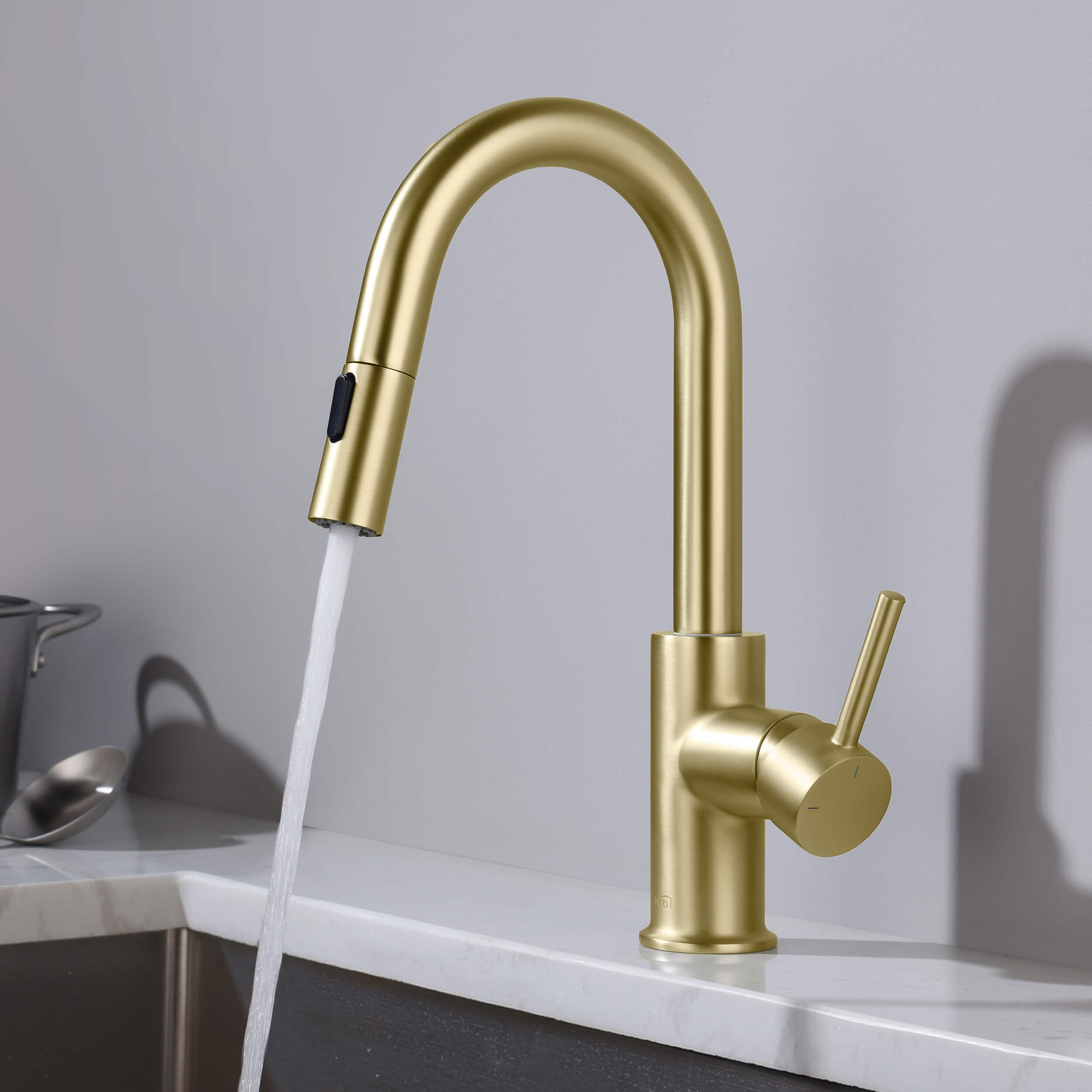 Circular Single Handle Pull Down Kitchen & Bar Sink Faucet - KKF2011