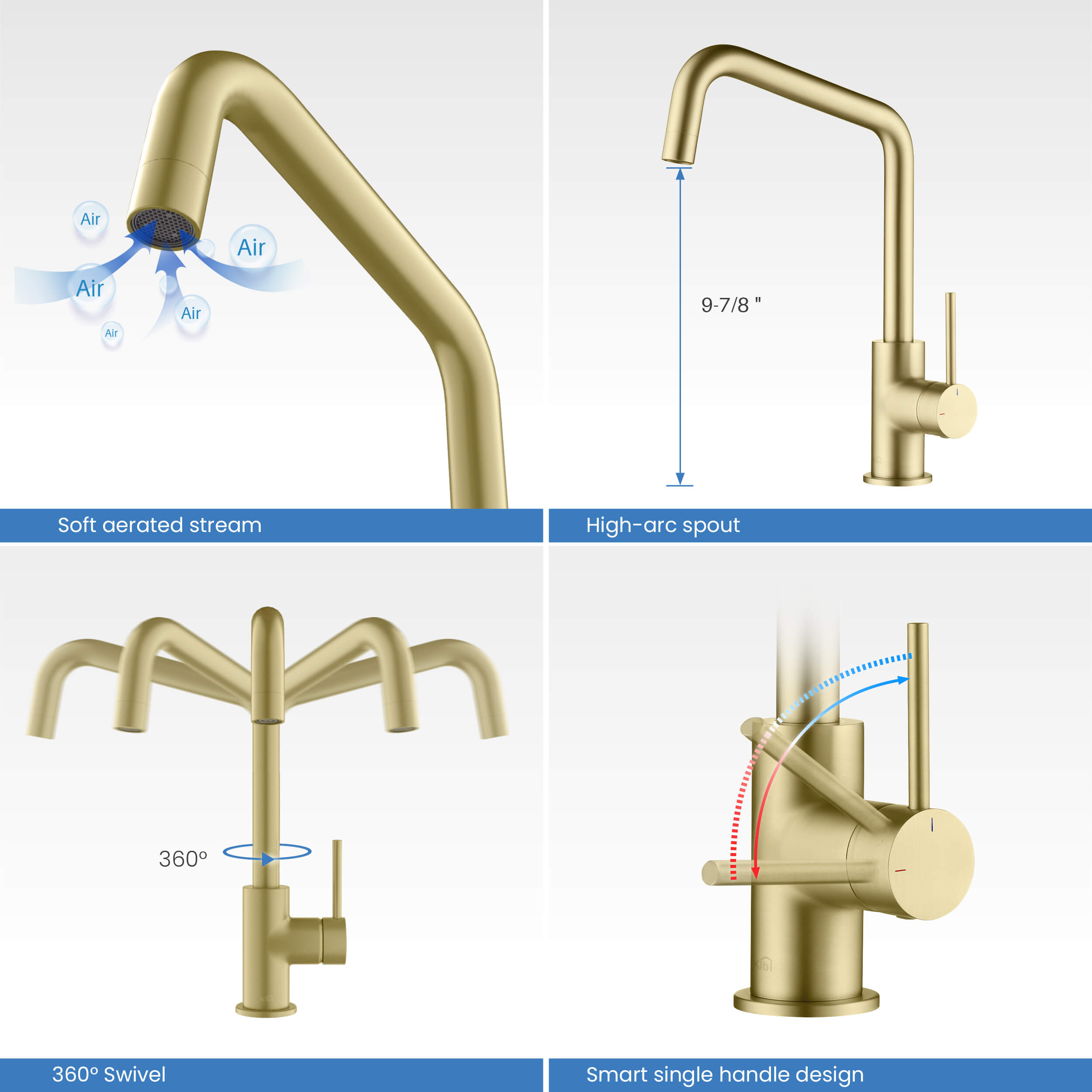 Macon Single Handle Bar Sink Faucet - KKF2012