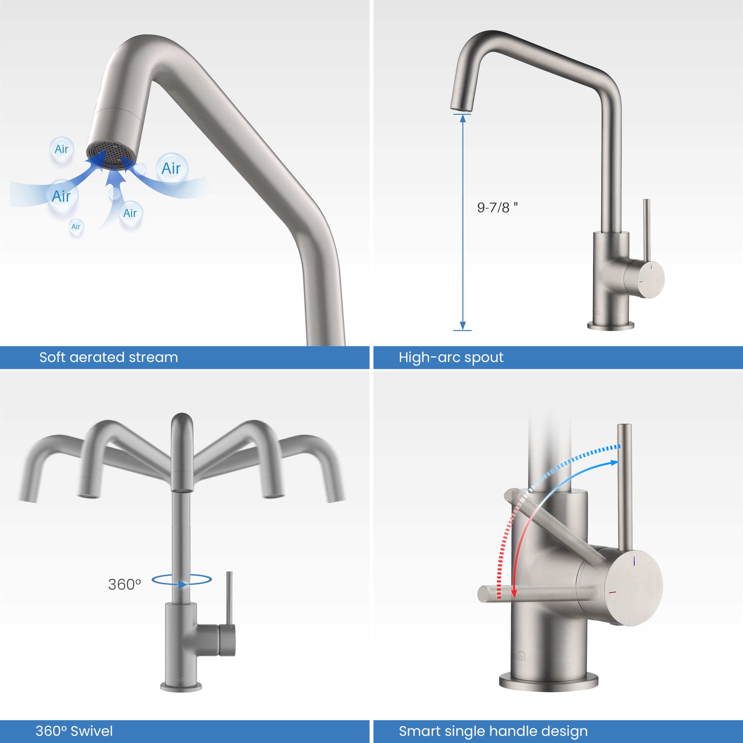 Macon Single Handle Bar Sink Faucet - KKF2012