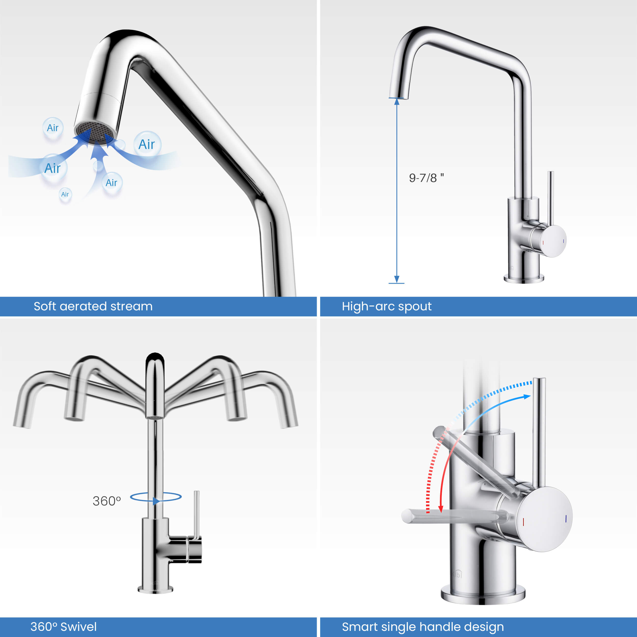 Macon Single Handle Bar Sink Faucet - KKF2012