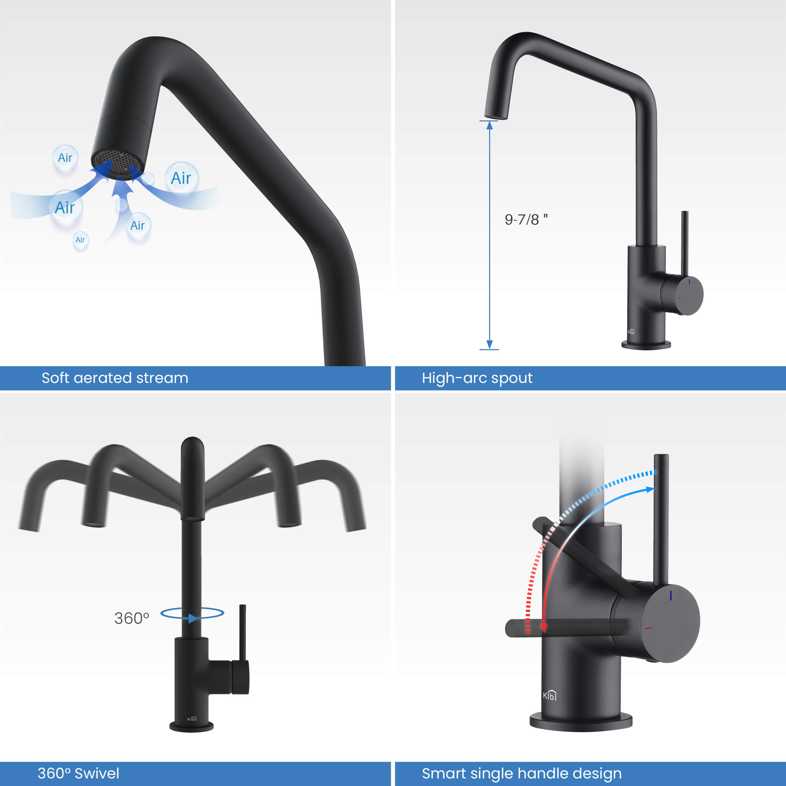 Macon Single Handle Bar Sink Faucet - KKF2012