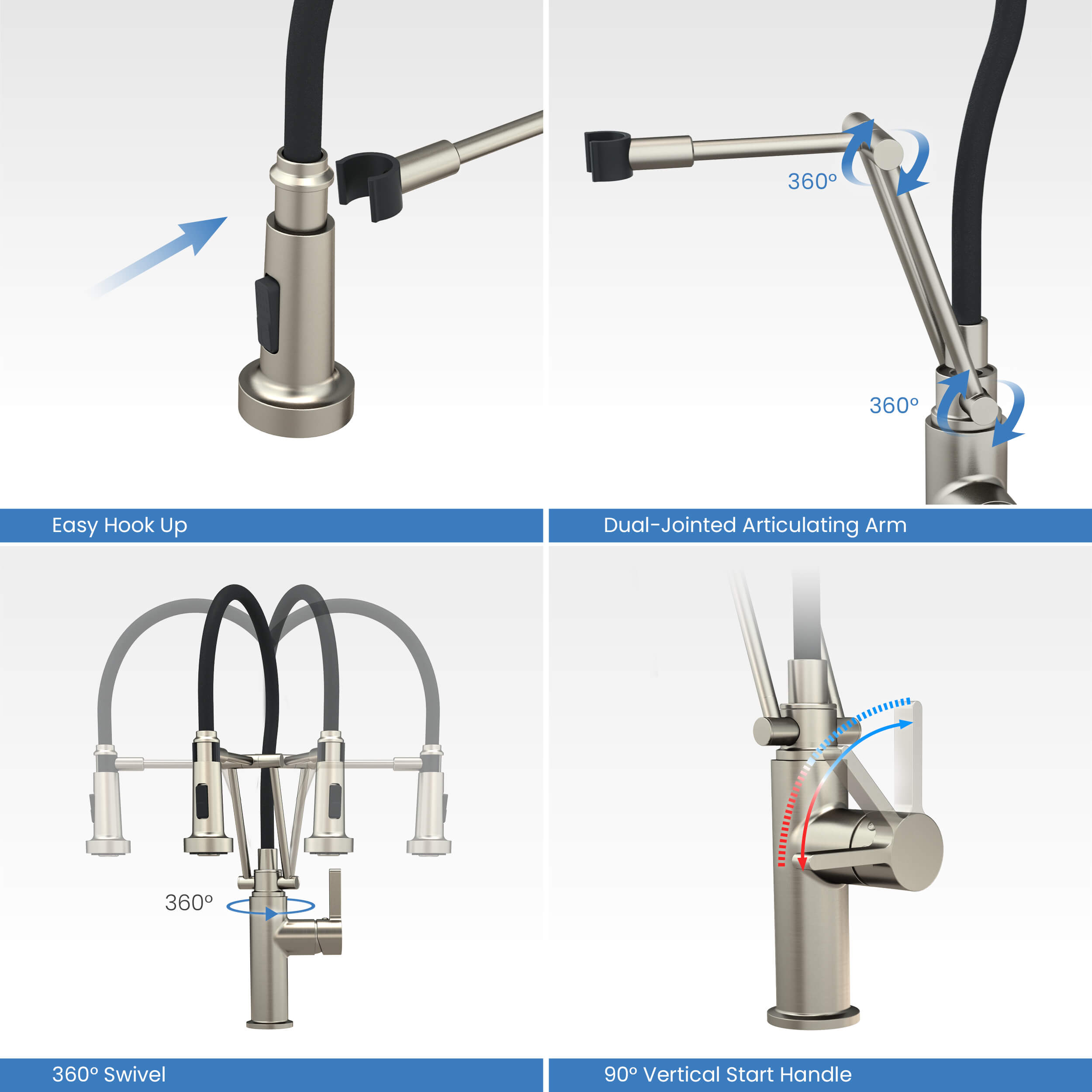 Engel Single Handle Commercial Style Kitchen Faucet - KKF2014