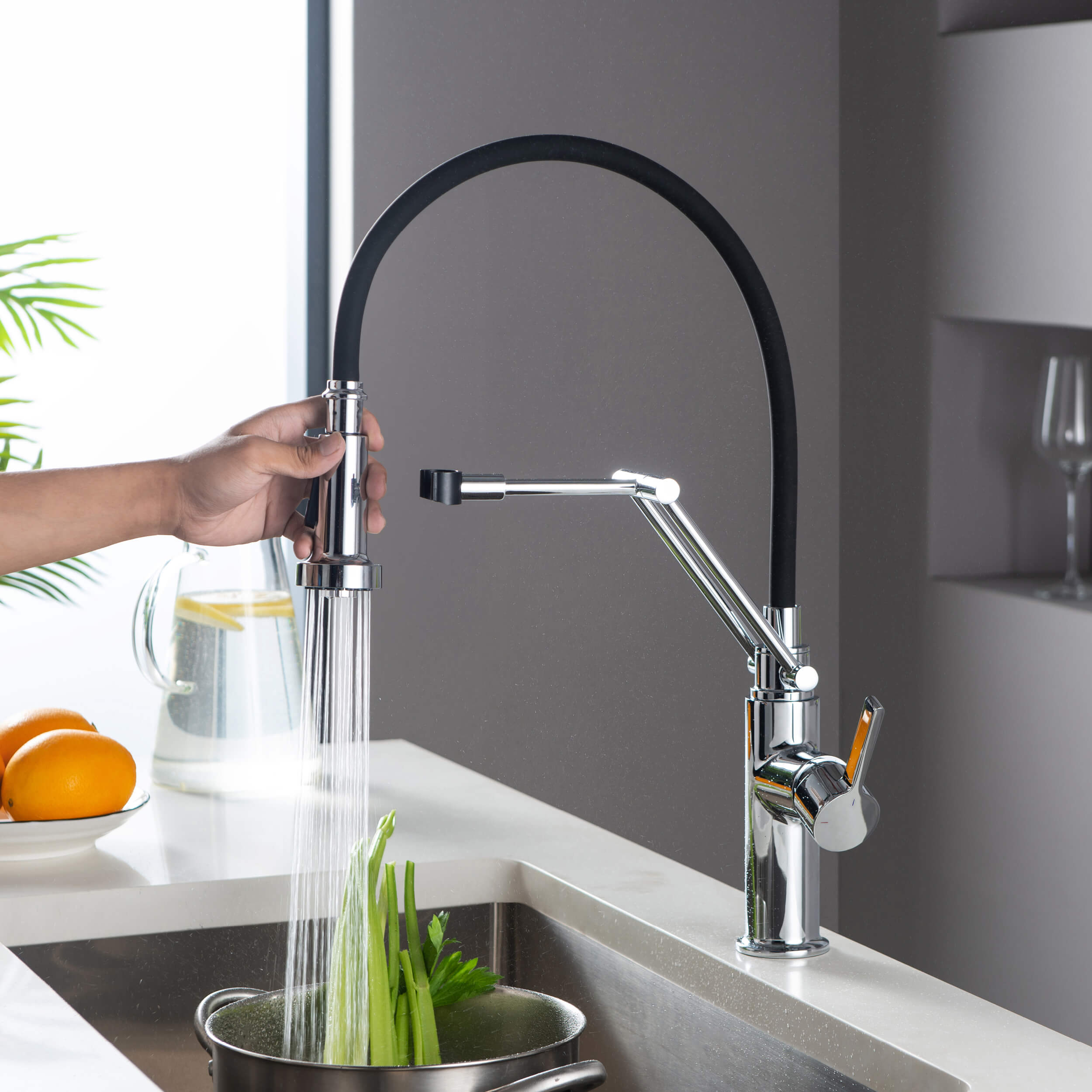 Engel Single Handle Commercial Style Kitchen Faucet - KKF2014