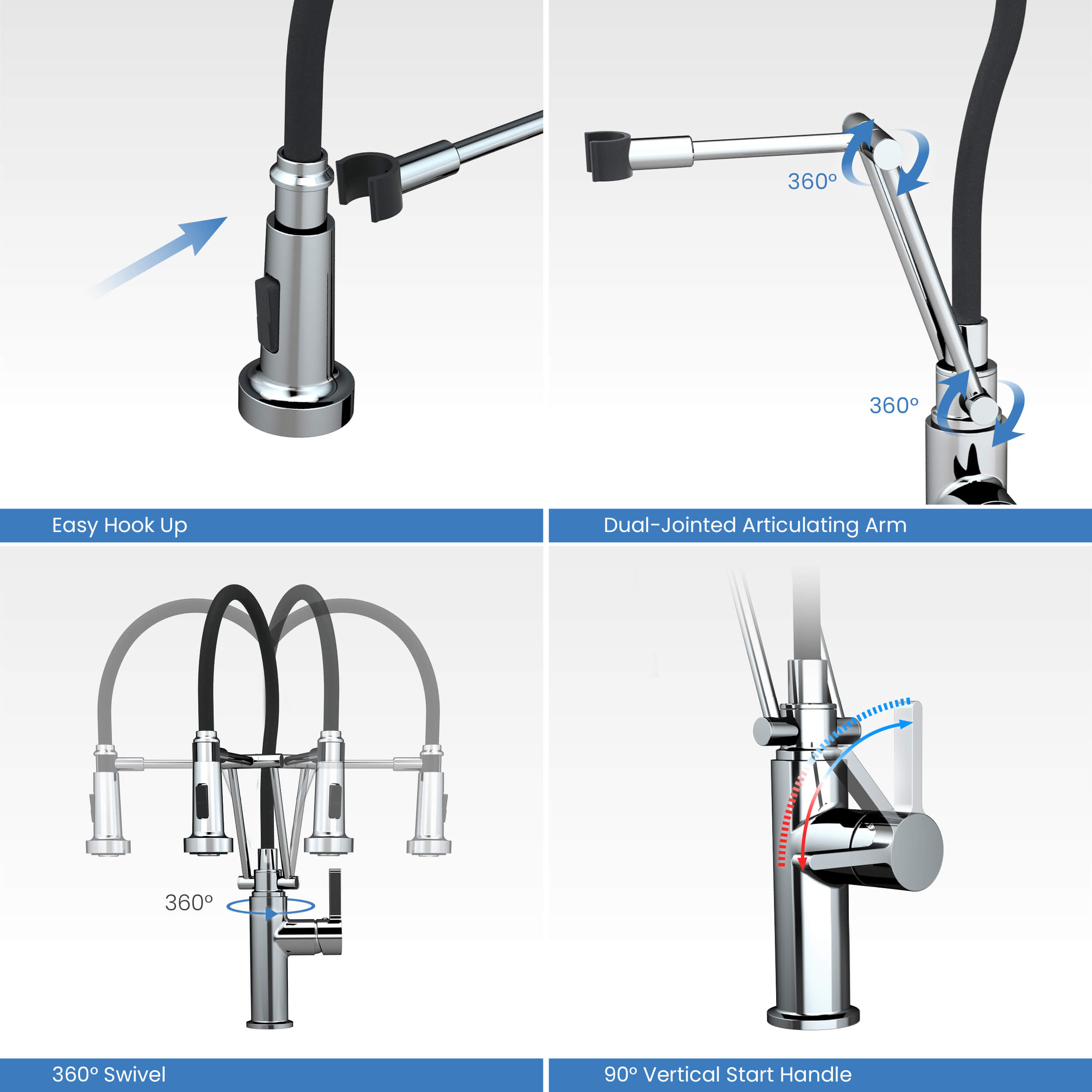 Engel Single Handle Commercial Style Kitchen Faucet - KKF2014