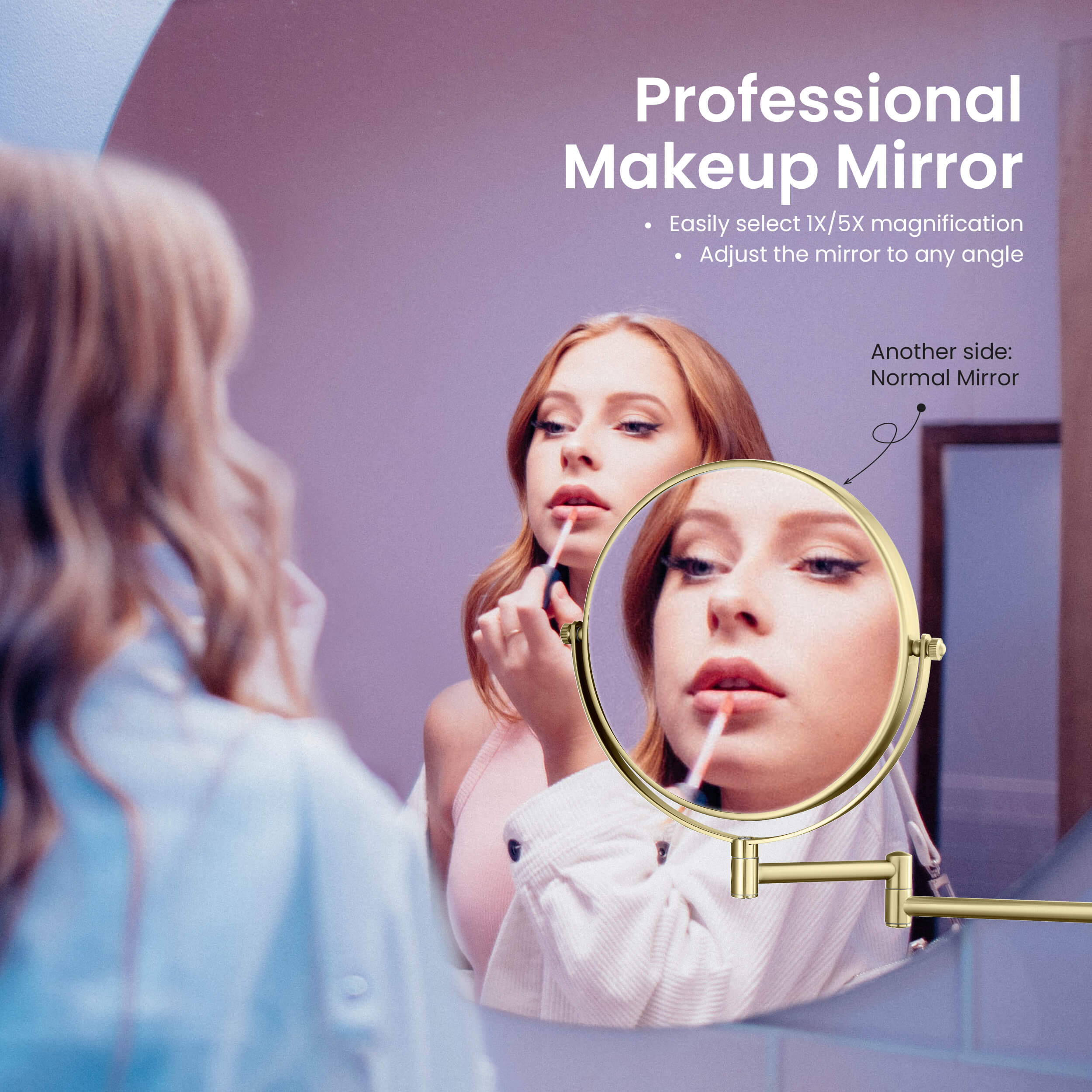 Wall Mount Magnifying Makeup Mirror KMM100