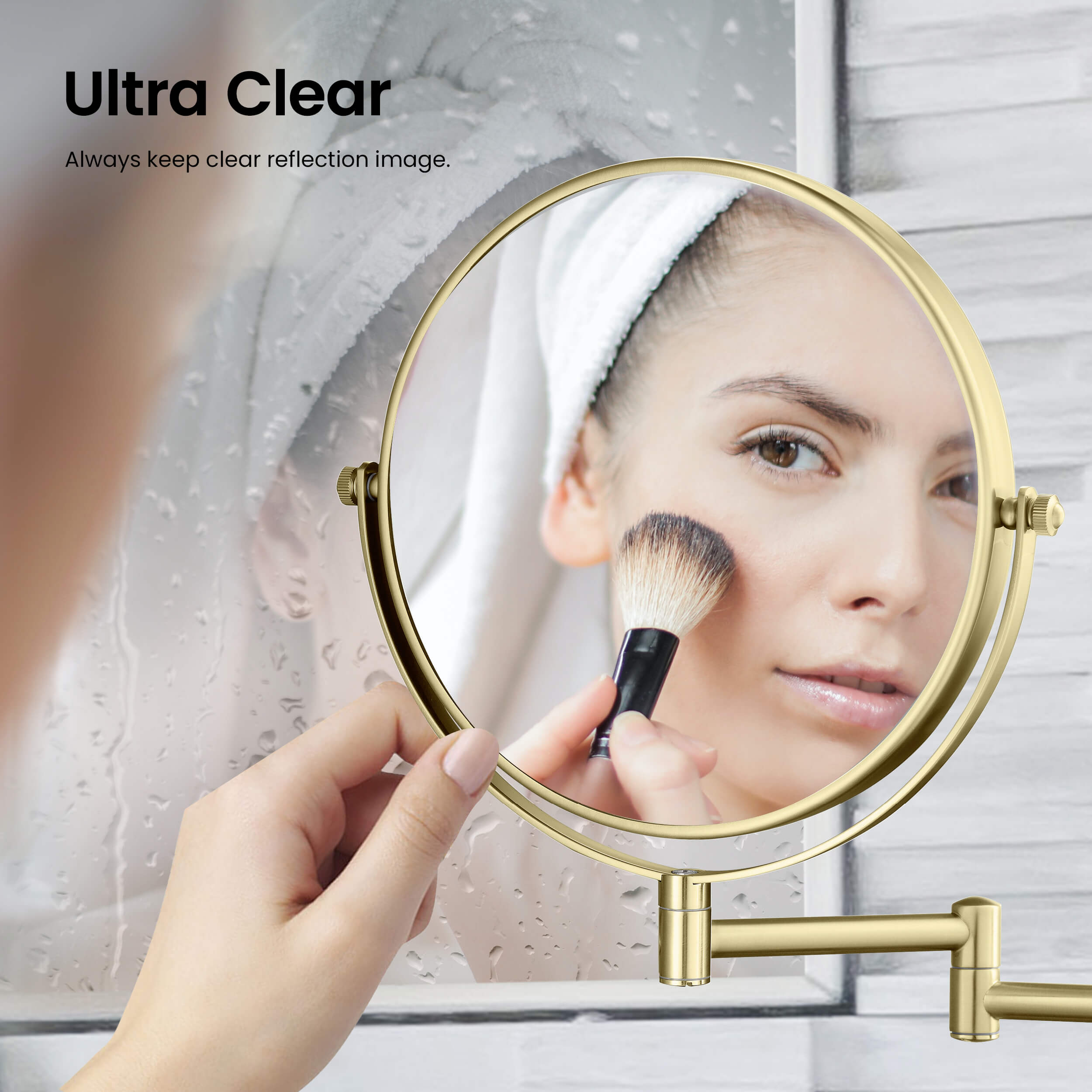 Wall Mount Magnifying Makeup Mirror KMM100