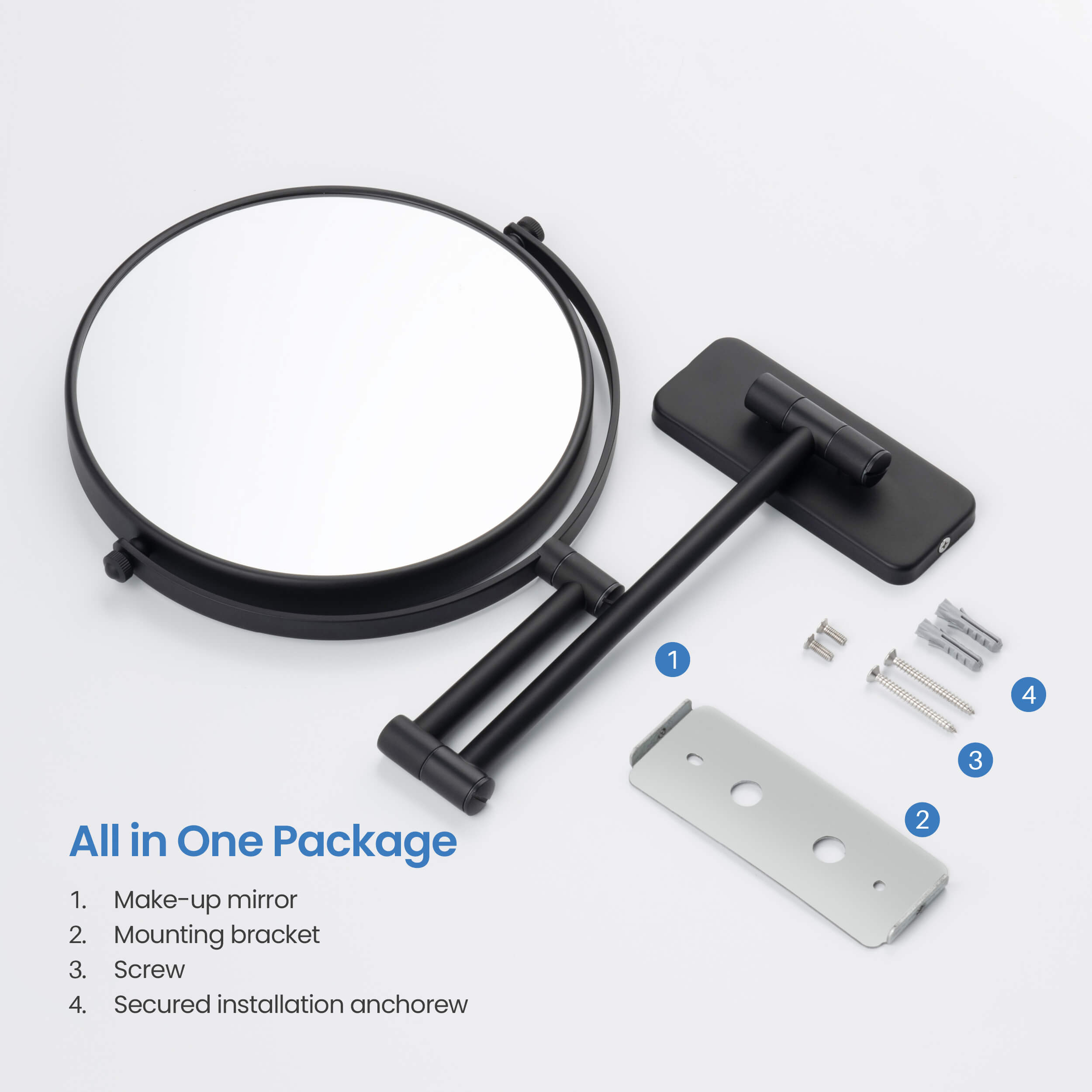 Wall Mount Magnifying Makeup Mirror KMM100