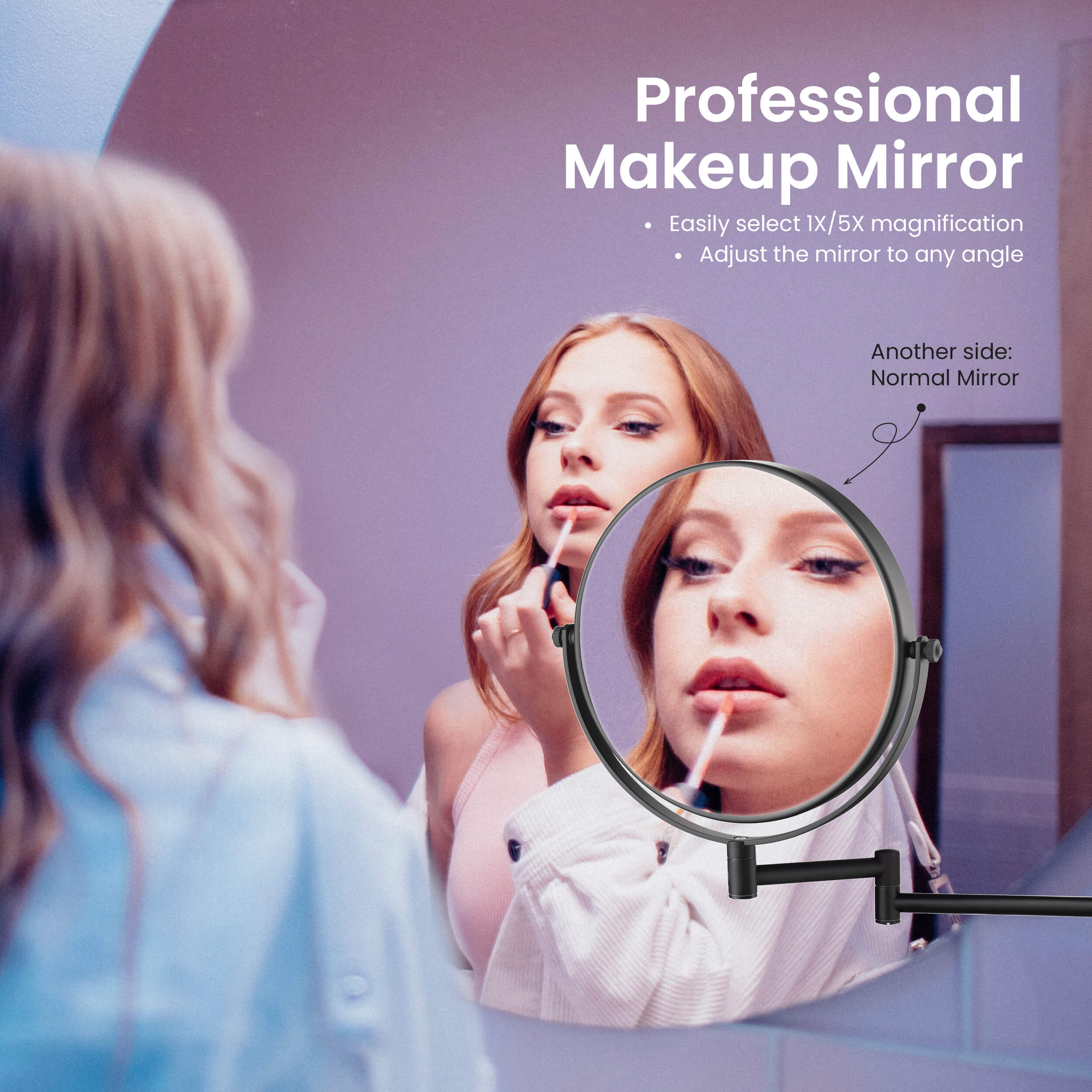 Wall Mount Magnifying Makeup Mirror KMM100