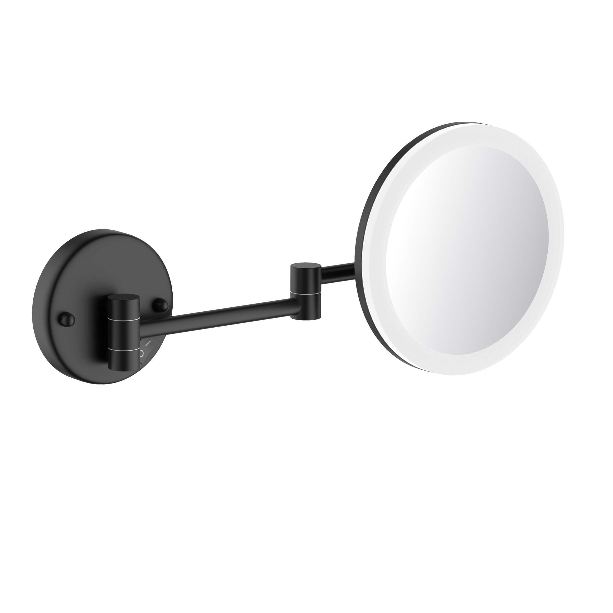 Circular LED Wall Mount One Side 5x Magnifying Makeup Mirror KMM102