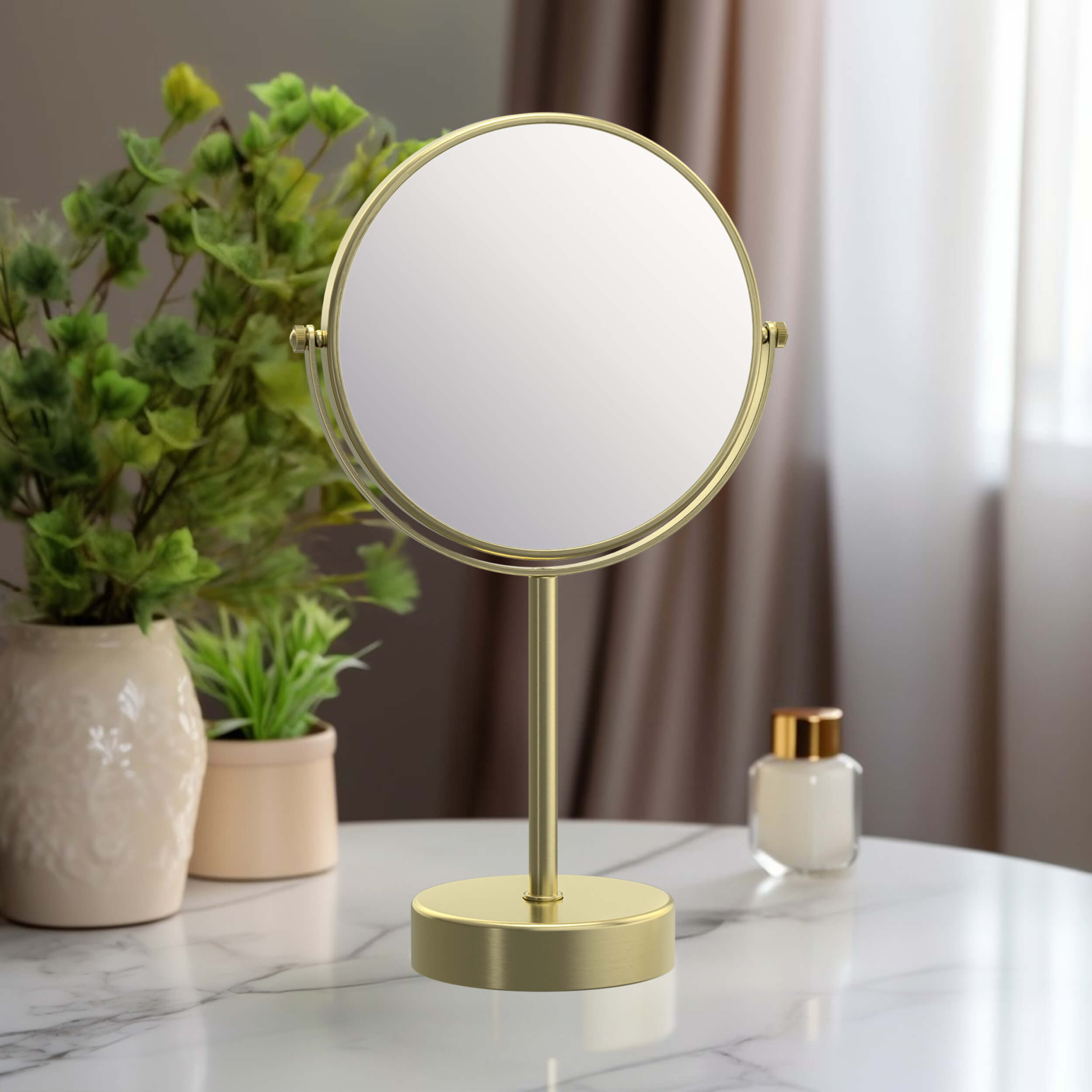 Circular Free Standing Magnifying Makeup Mirror KMM103