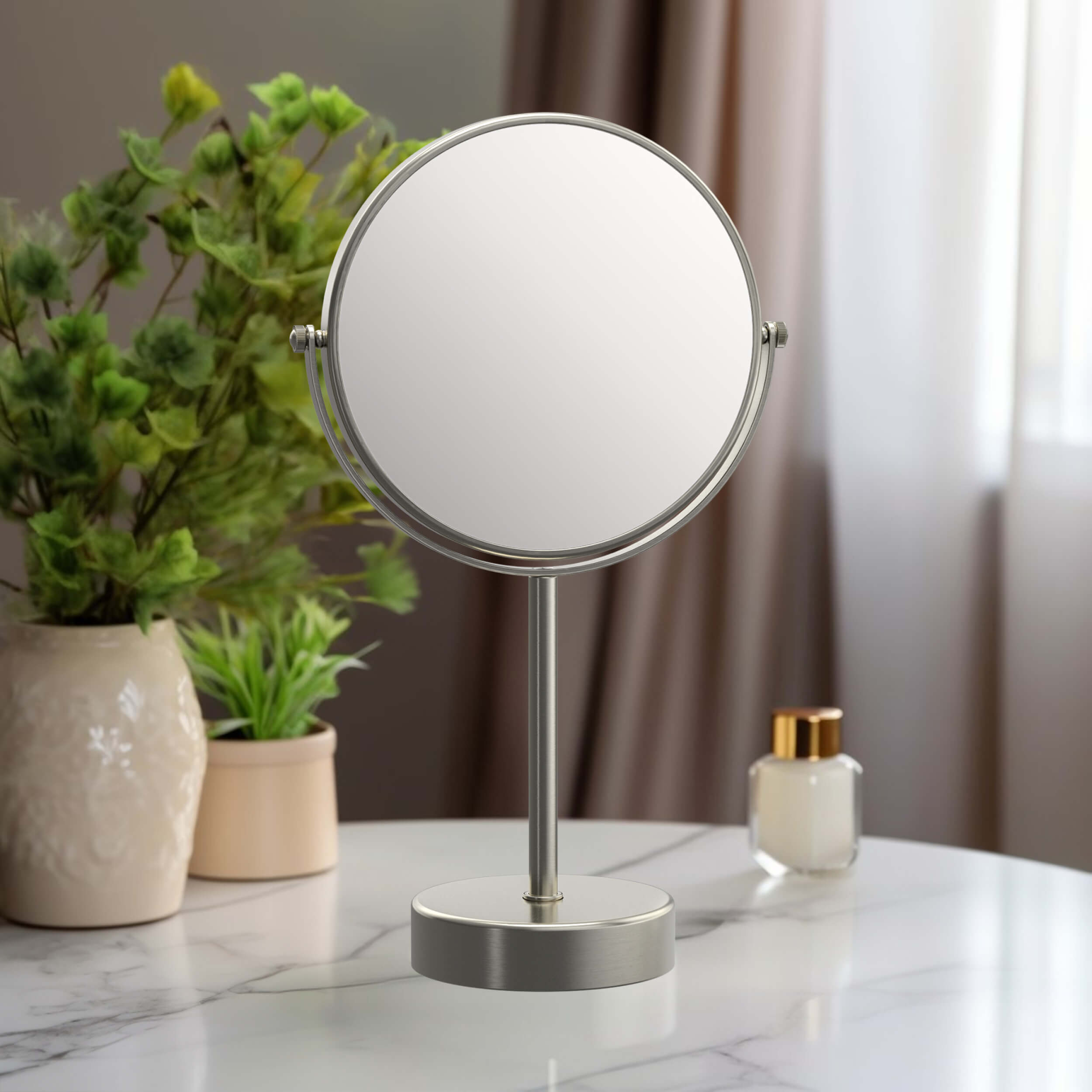 Circular Free Standing Magnifying Makeup Mirror KMM103