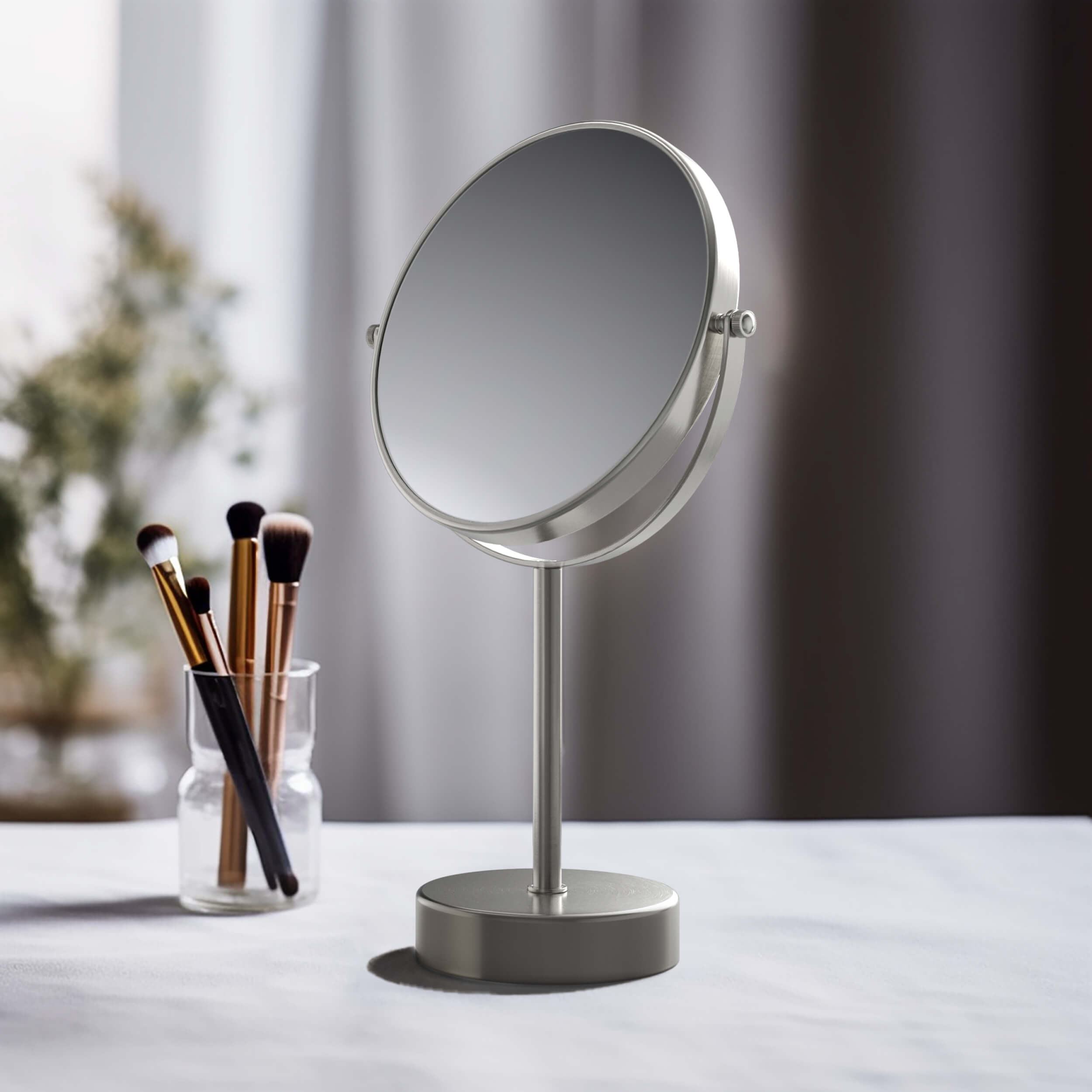 Circular Free Standing Magnifying Makeup Mirror KMM103