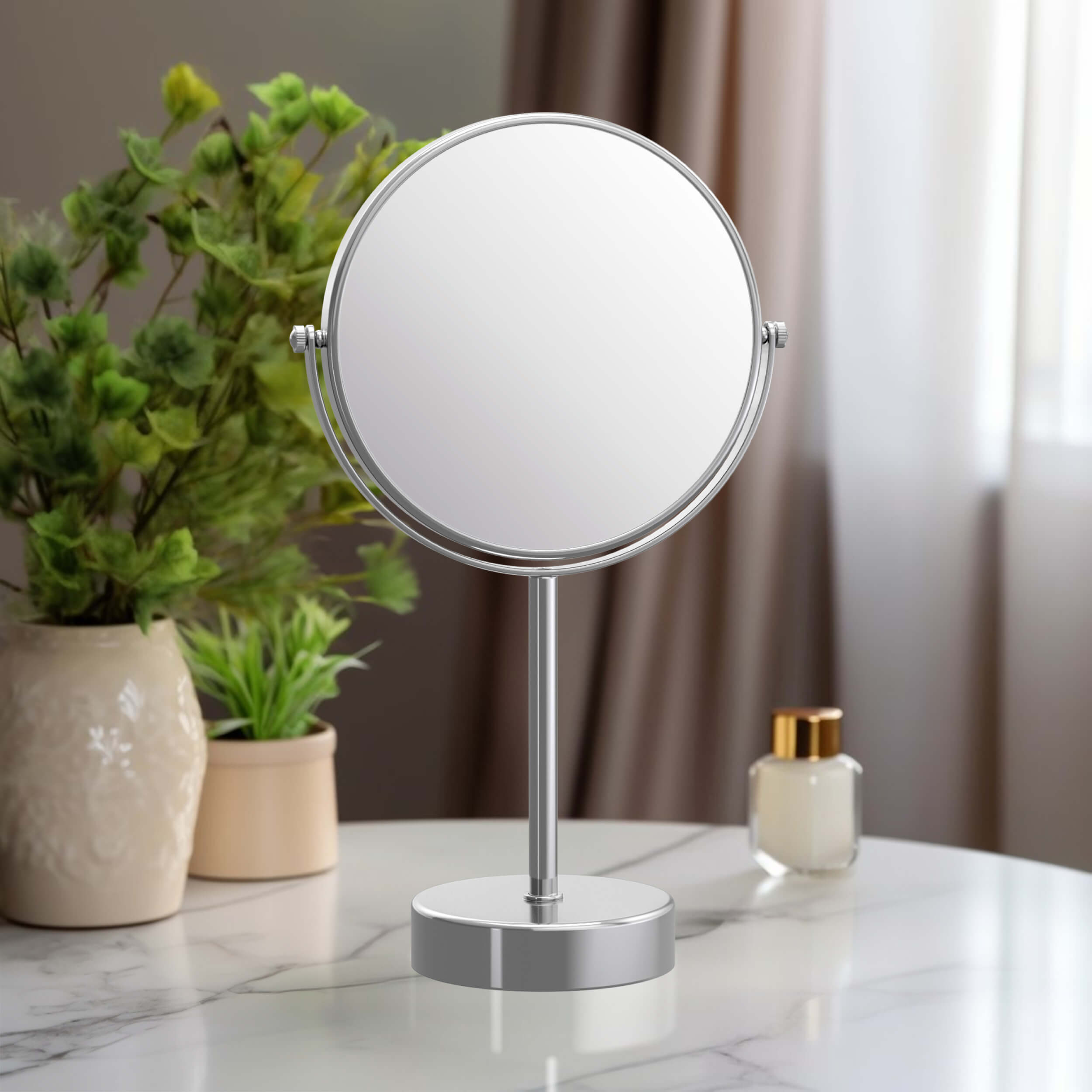 Circular Free Standing Magnifying Makeup Mirror KMM103