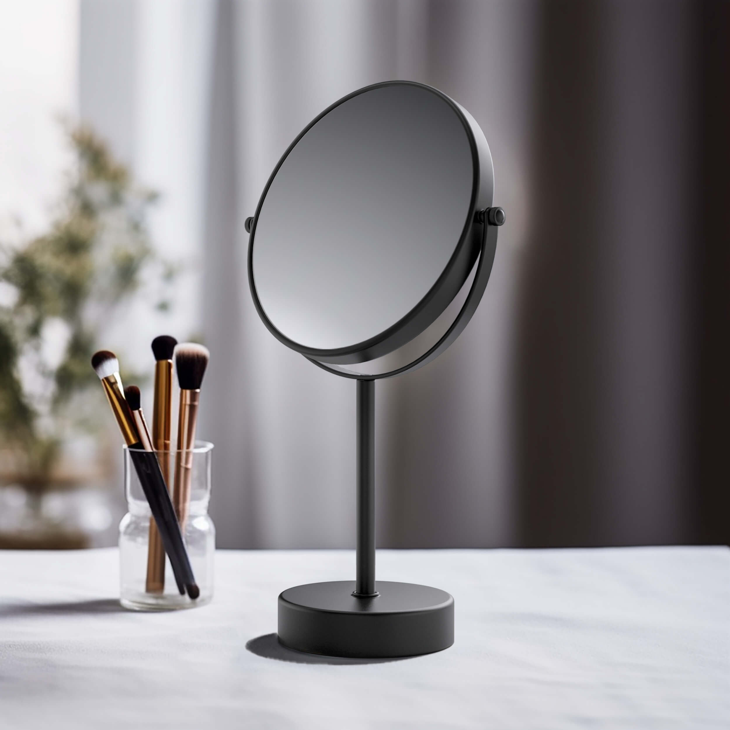 Circular Free Standing Magnifying Makeup Mirror KMM103