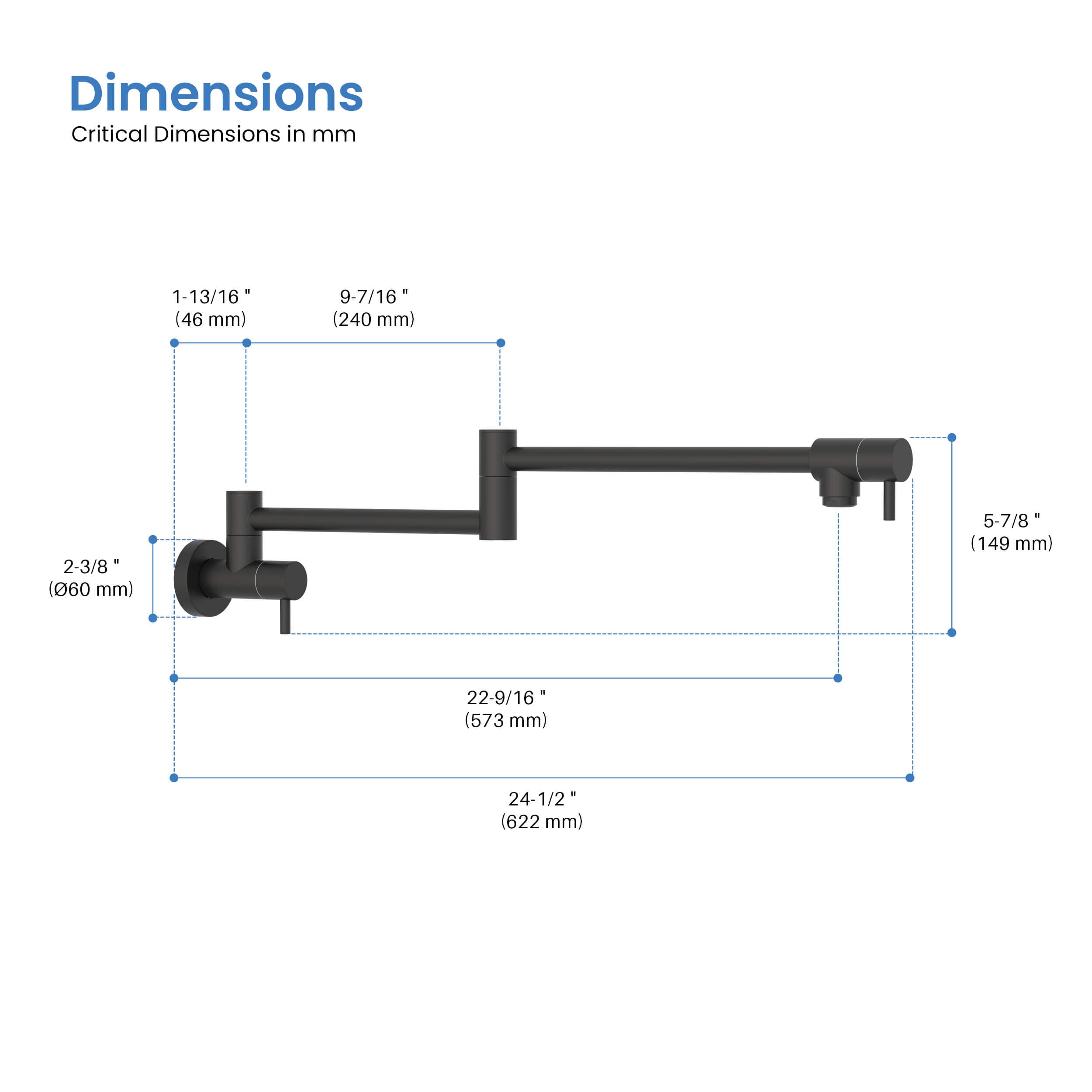 Stainless Steel Kitchen Pot Filler - KPF602