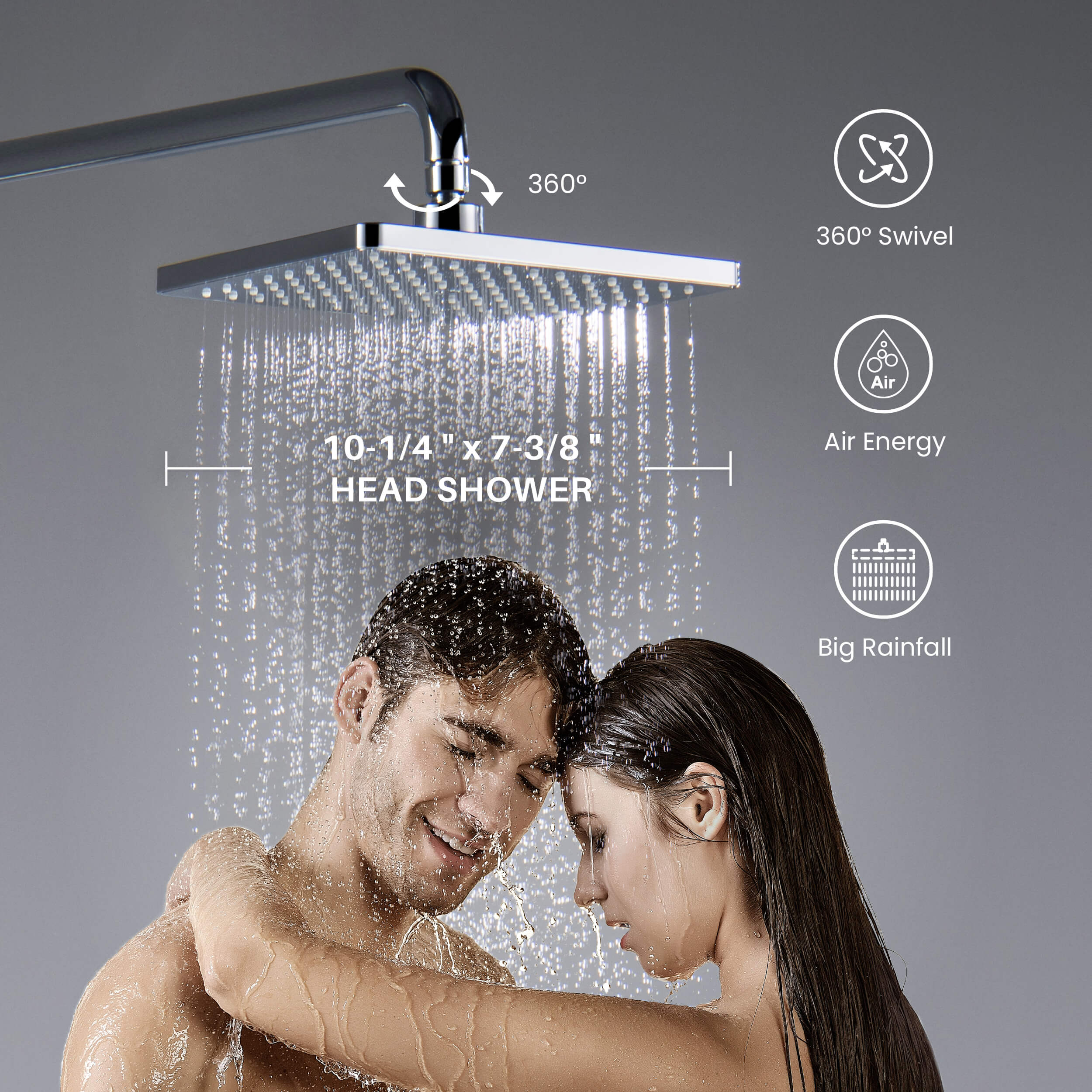 Cube Shower Column with Dual Function Shower Head KSC402