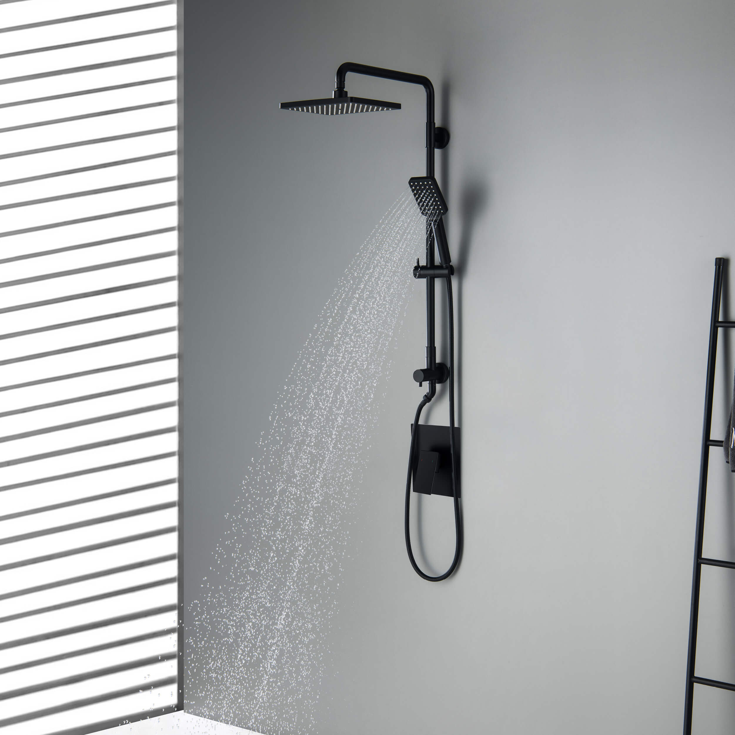 Cube Shower Column with Dual Function Shower Head KSC402