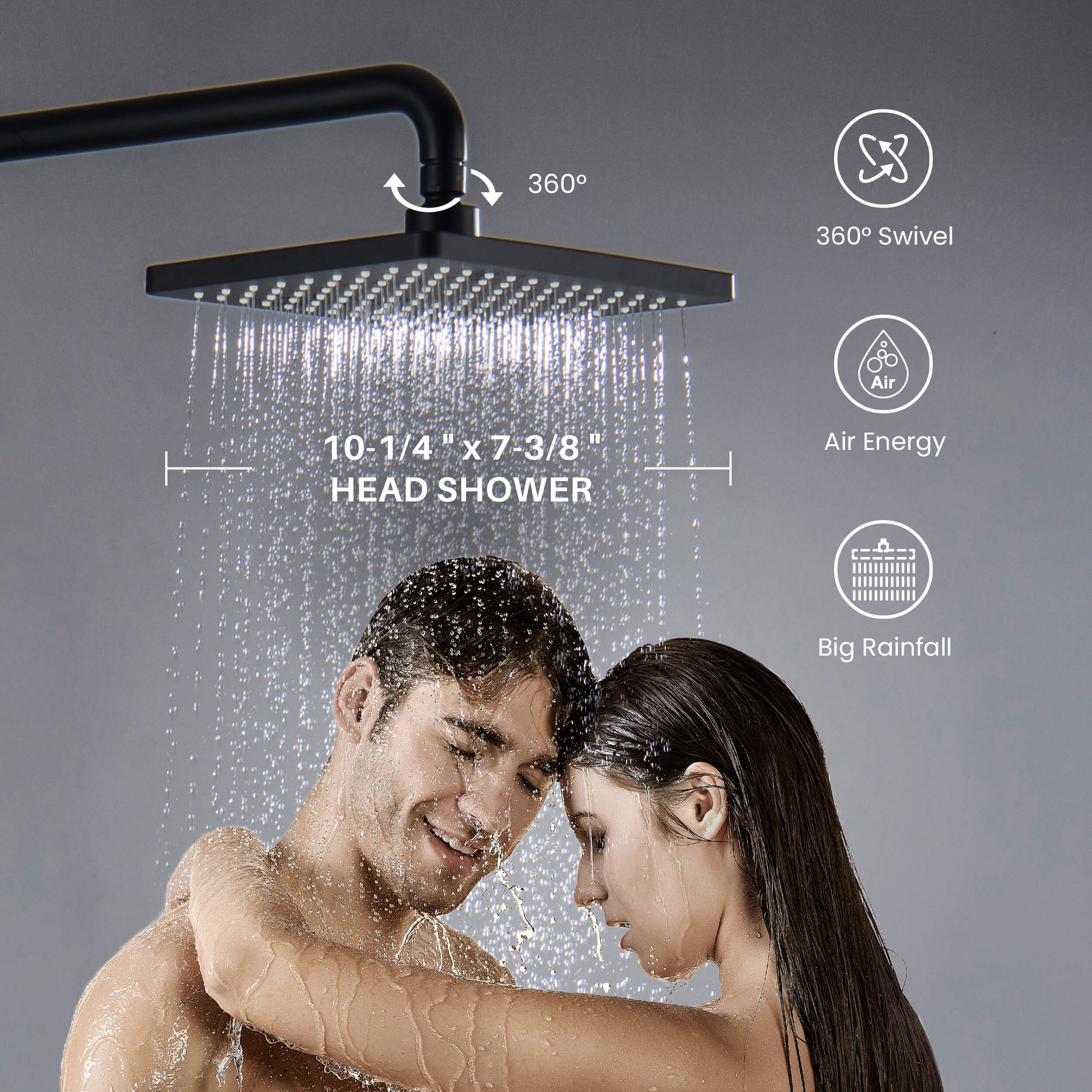 Cube Shower Column with Dual Function Shower Head KSC402