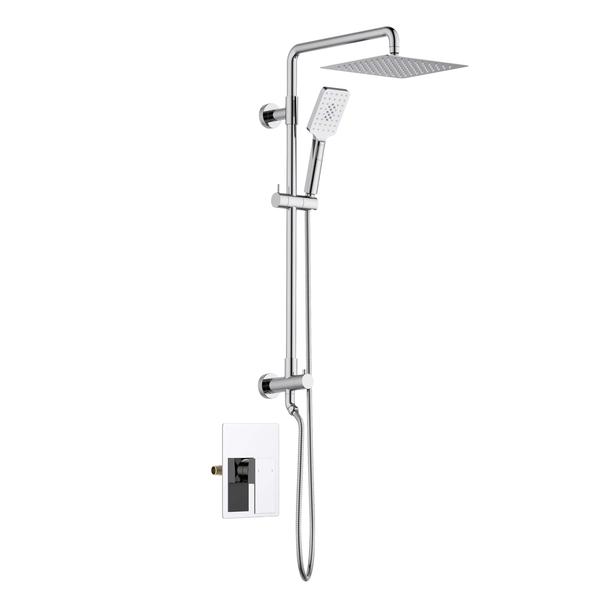 Cube Pressure Balanced 2-Function Shower Column with Rough In Valve KSC404