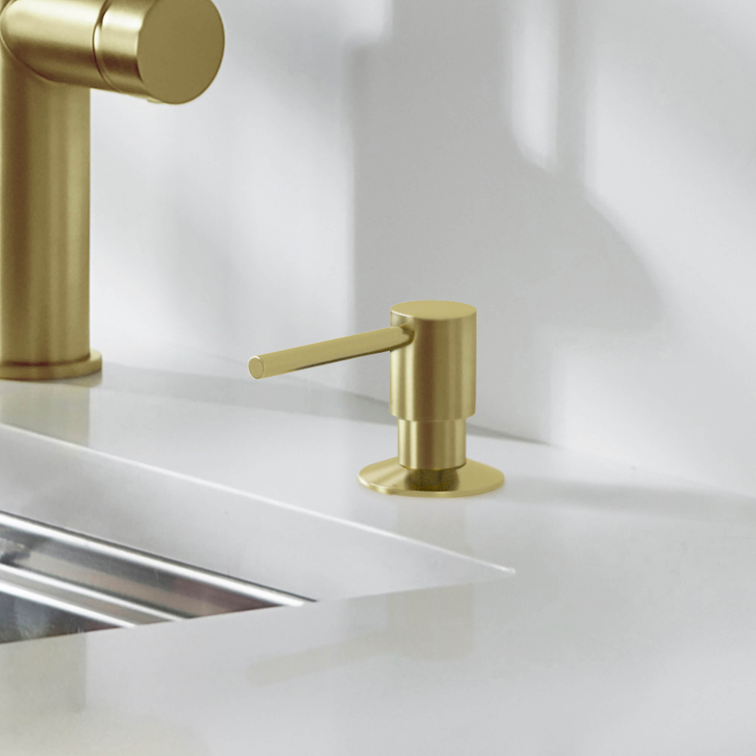 Kitchen Lead Free Solid Brass Construction Soap Dispenser - KSD100