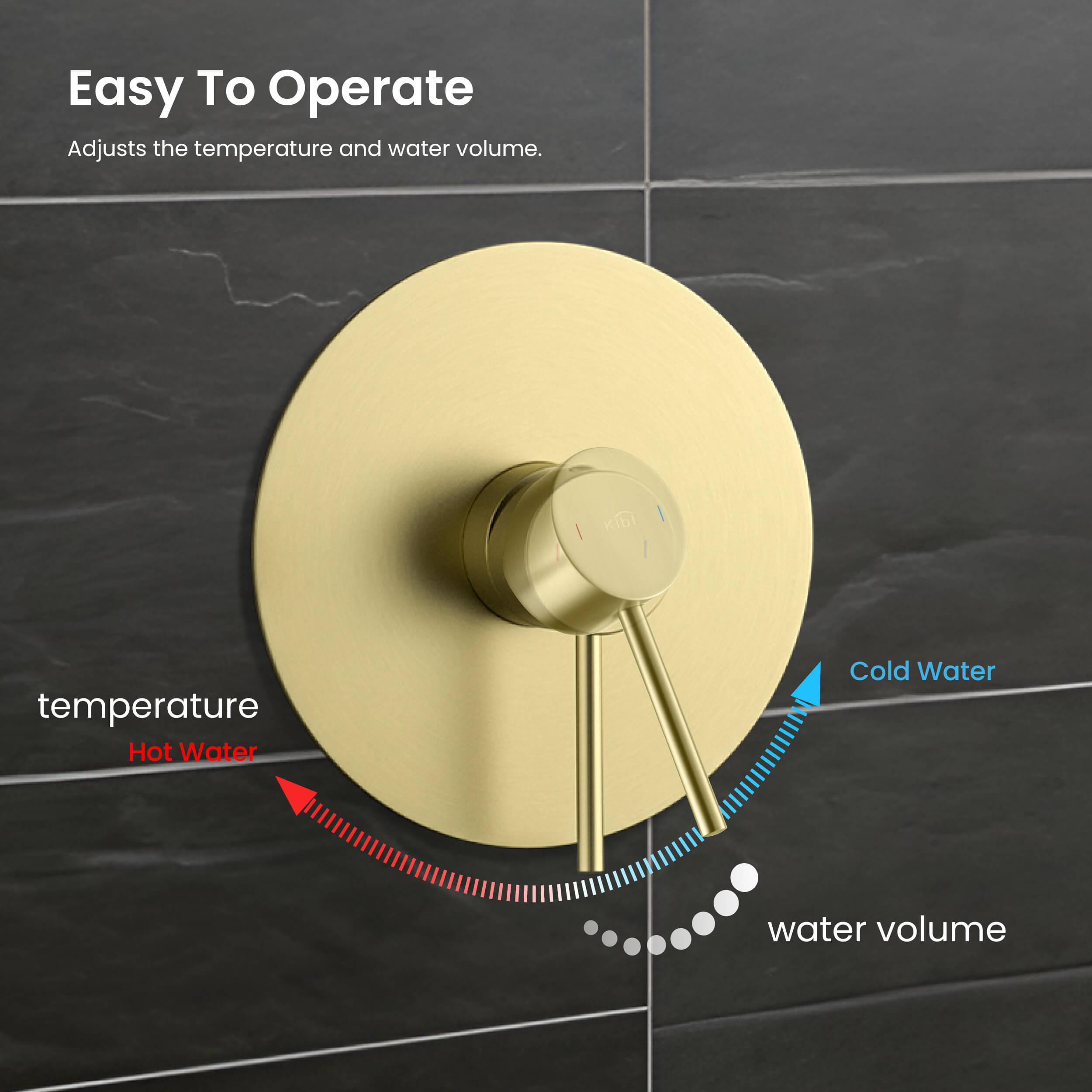 Circular Pressure Balanced Single Function Shower System with Rough In Valve KSF407