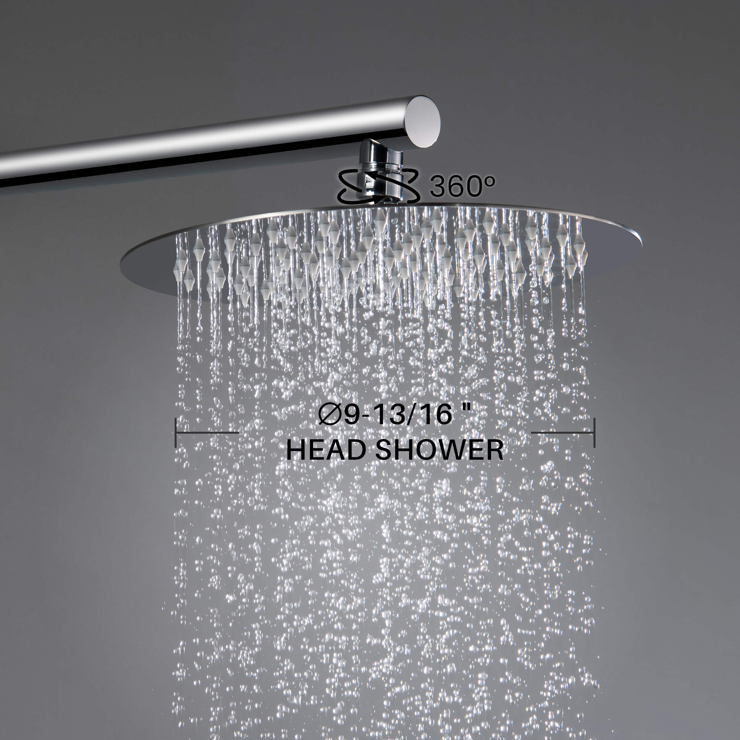 Circular Pressure Balanced Single Function Shower System with Rough In Valve KSF407