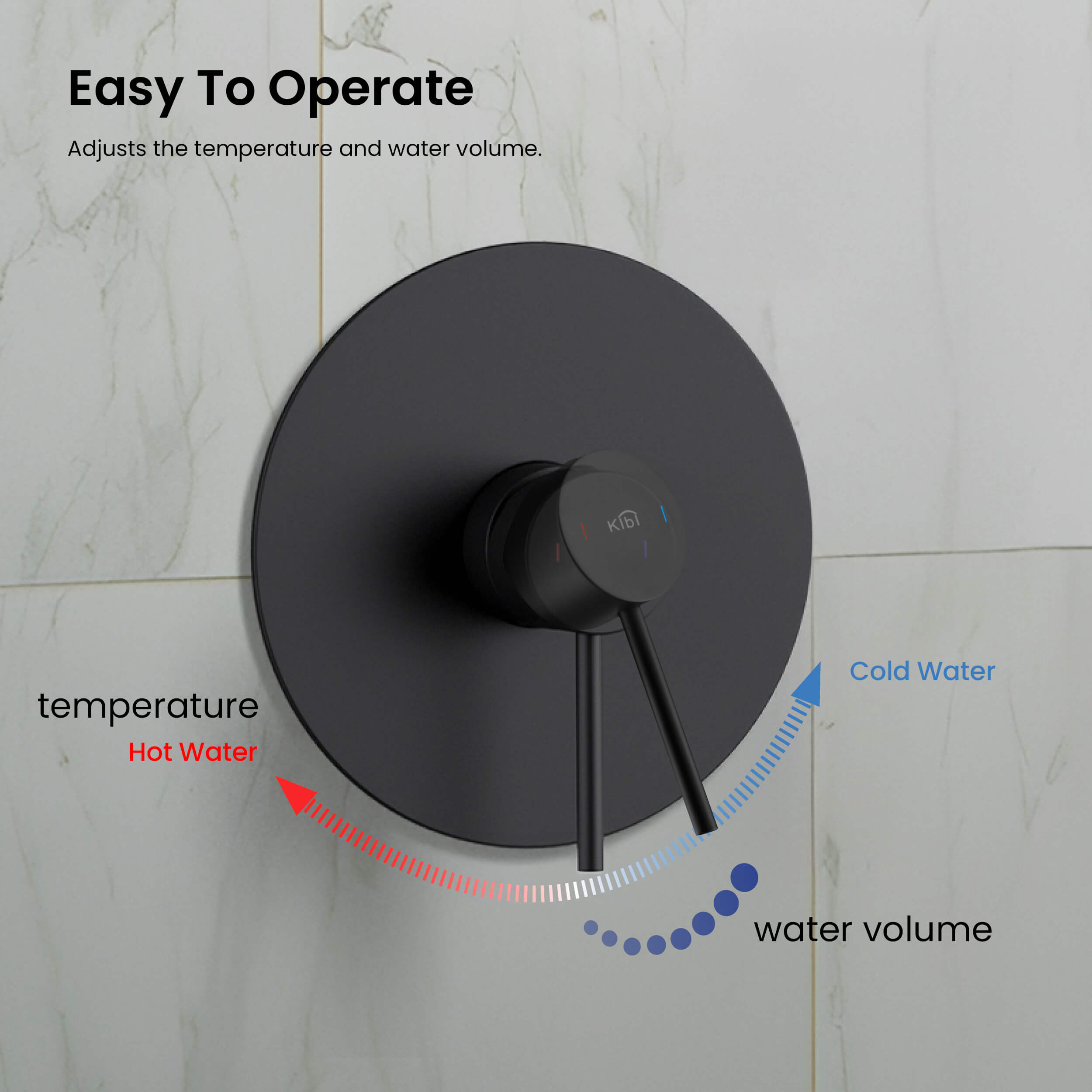 Circular Pressure Balanced Single Function Shower System with Rough In Valve KSF407