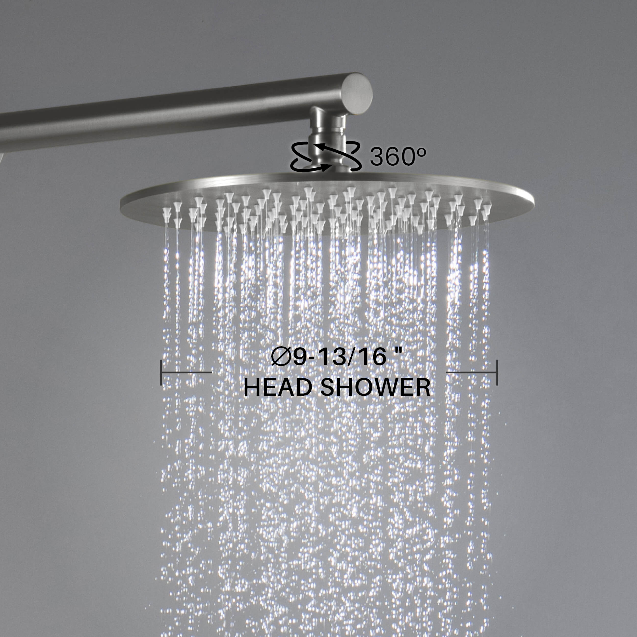 Circular 2 Function Thermostatic Shower System With Rough In Valve - KSF410