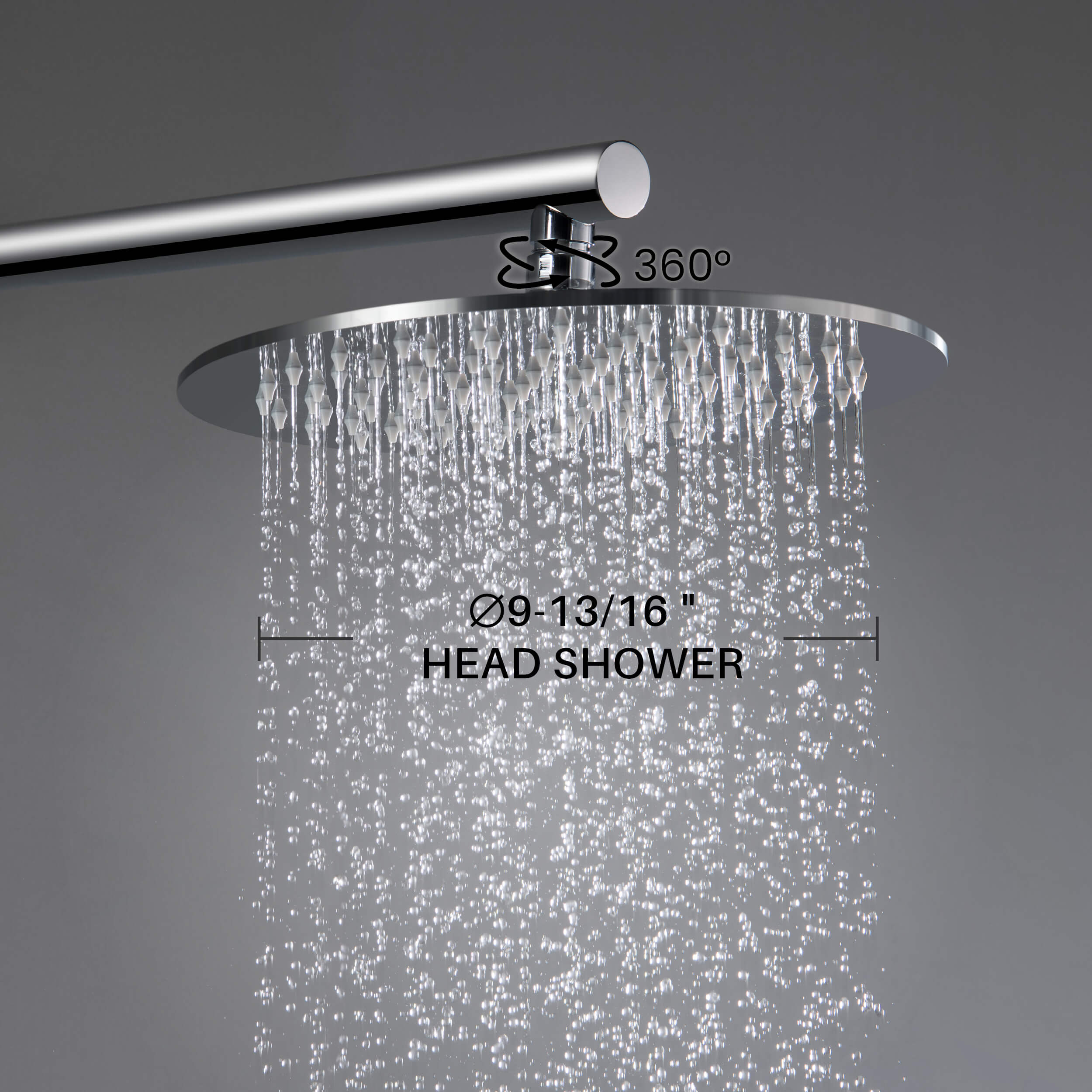 Circular 2 Function Thermostatic Shower System With Rough In Valve - KSF410