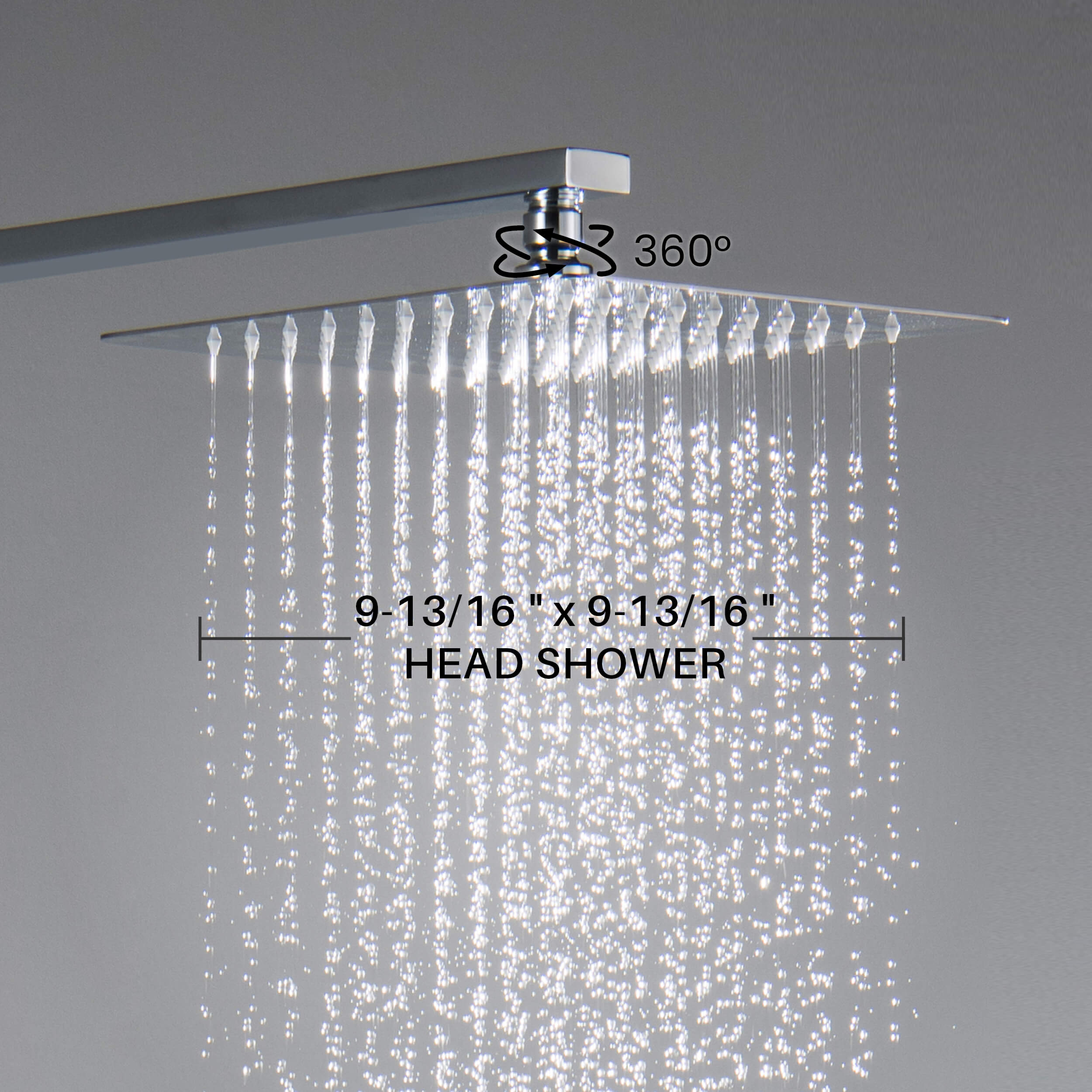 Cube Pressure Balanced Single Function Shower System with Rough In Valve - KSF411