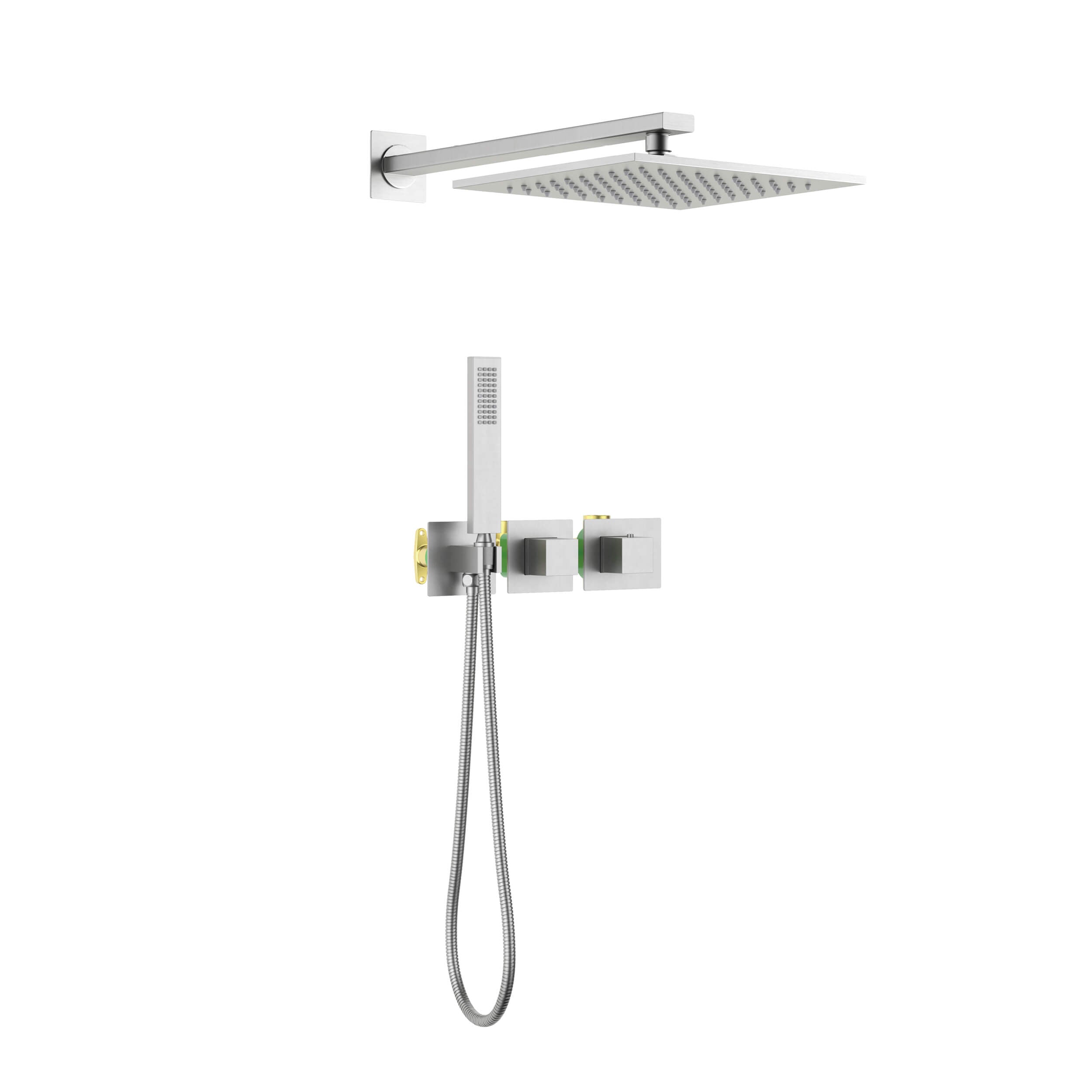 Cube 2 Function Thermostatic Shower System With Rough In Valve - KSF414