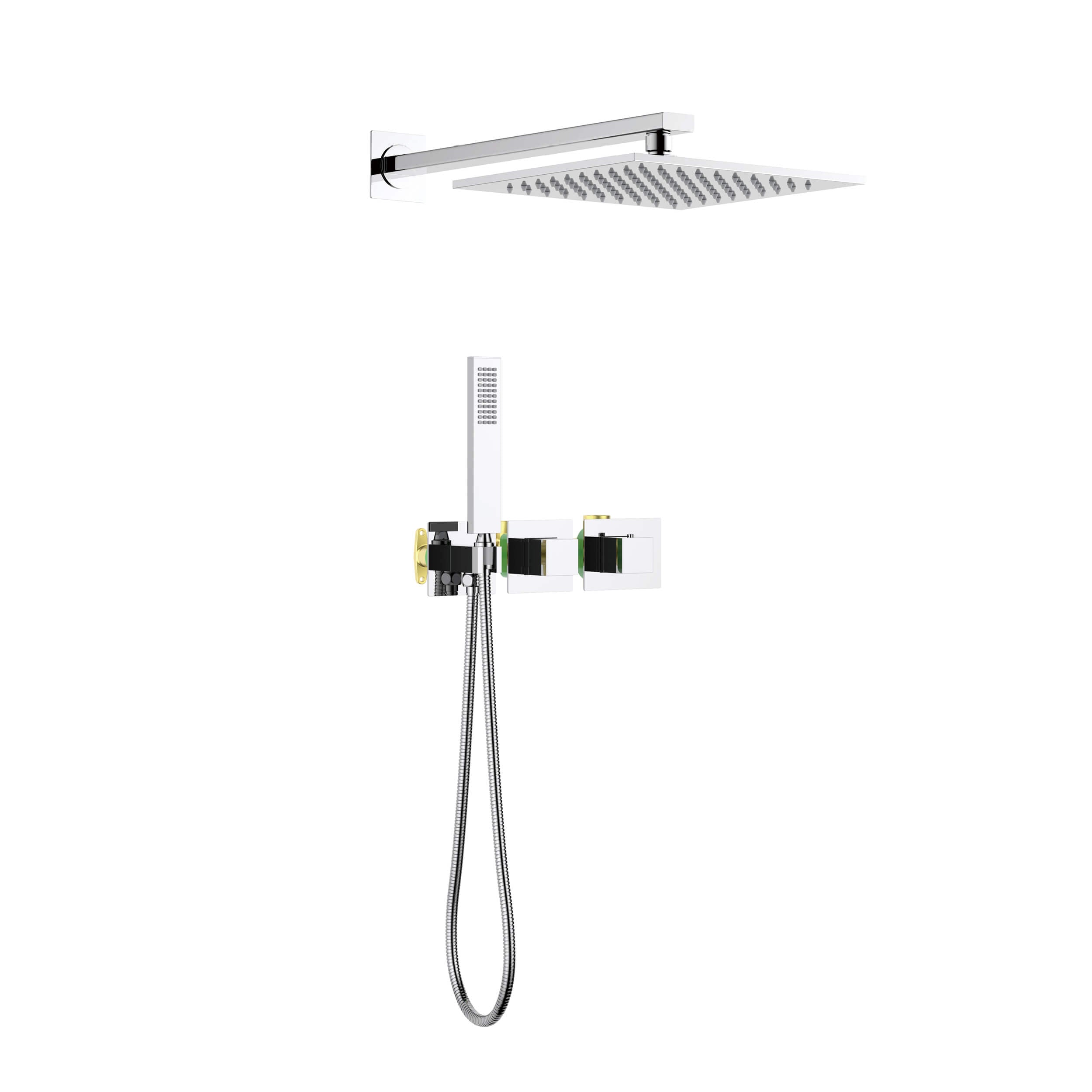 Cube 2 Function Thermostatic Shower System With Rough In Valve - KSF414