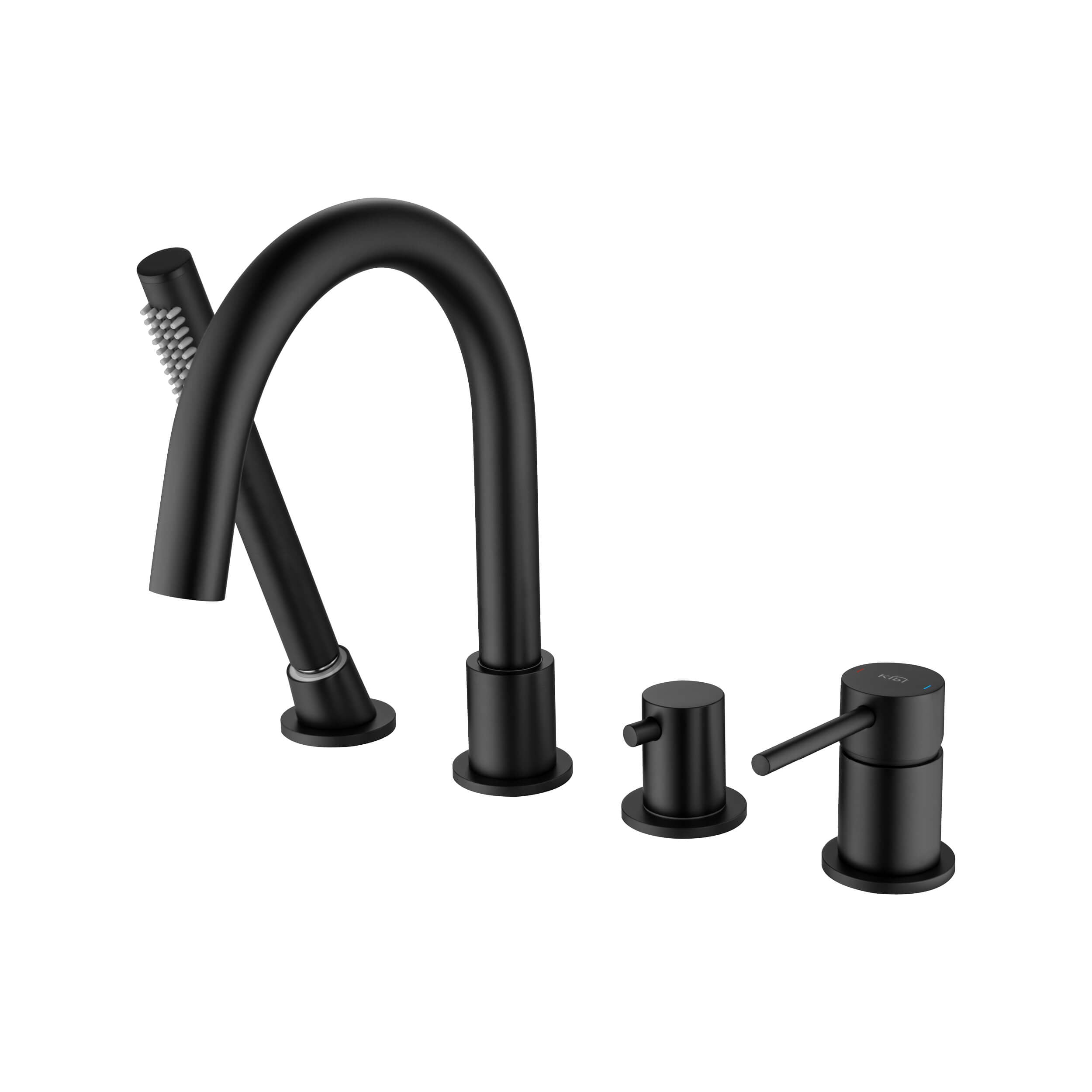 Circular Deck Mounted Bathtub Faucet with Hand Shower KTF3101