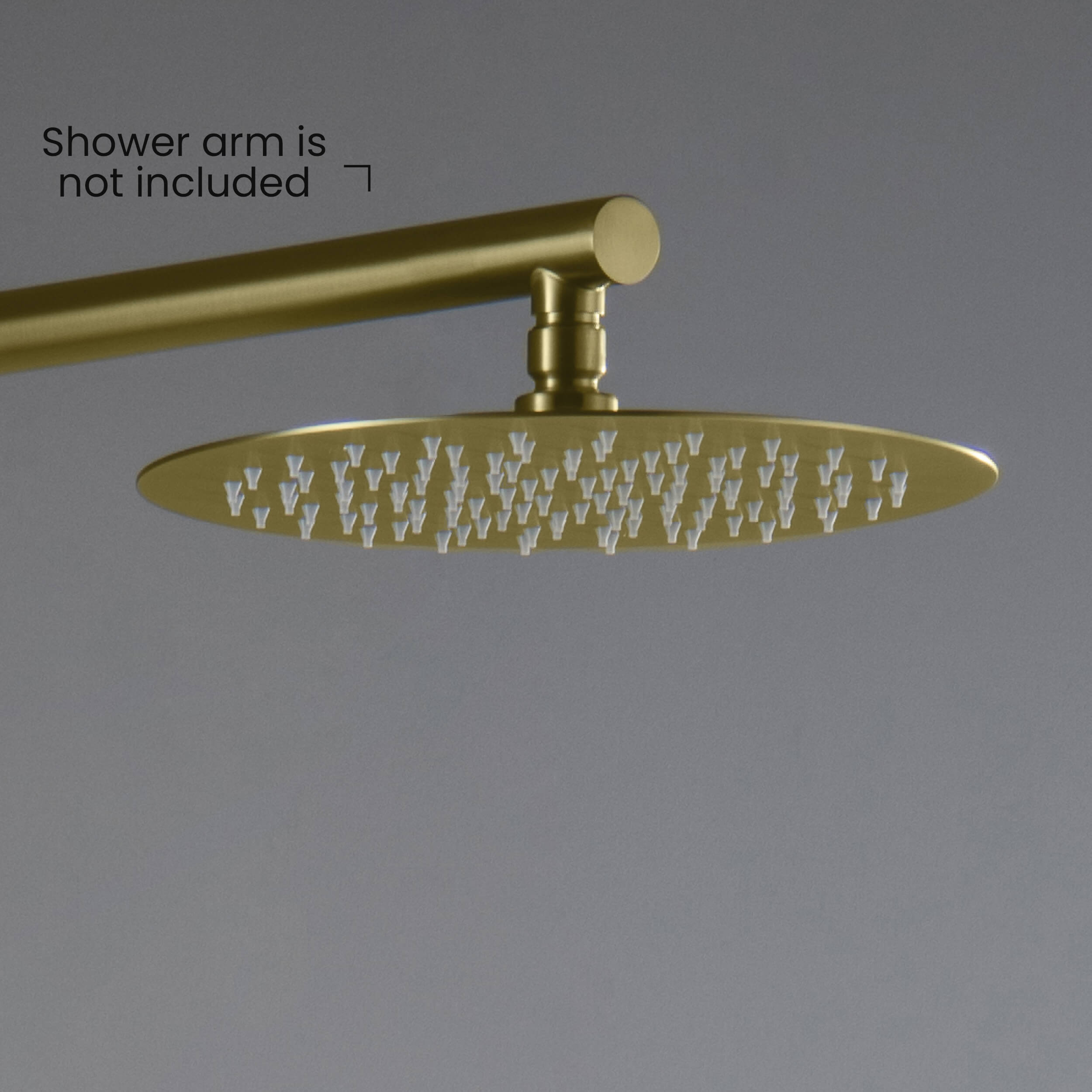 Circular 10" Metal Ultra Thin Profile Rain Shower Head 1.75 GPM SH1001