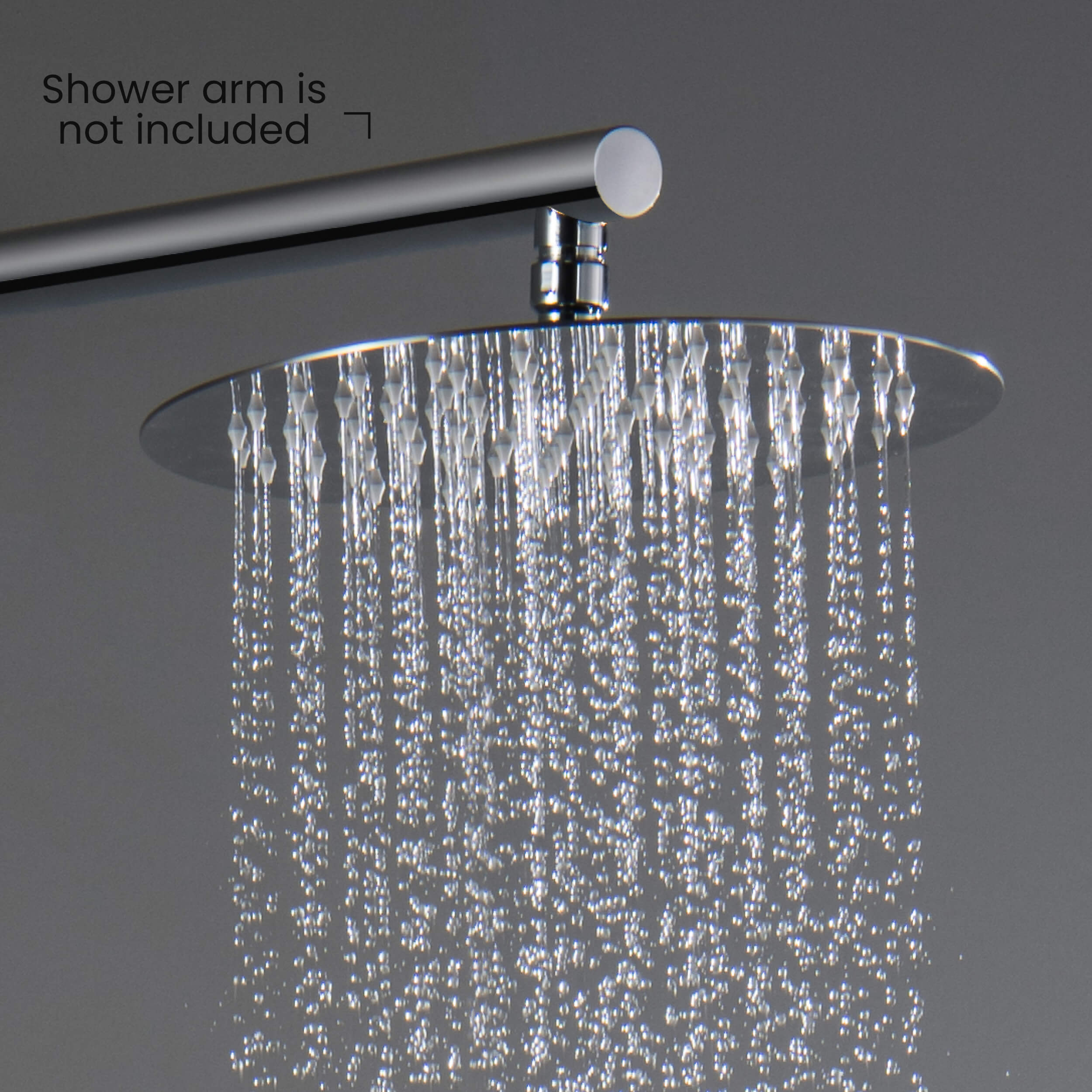 Circular 10" Metal Ultra Thin Profile Rain Shower Head 1.75 GPM SH1001