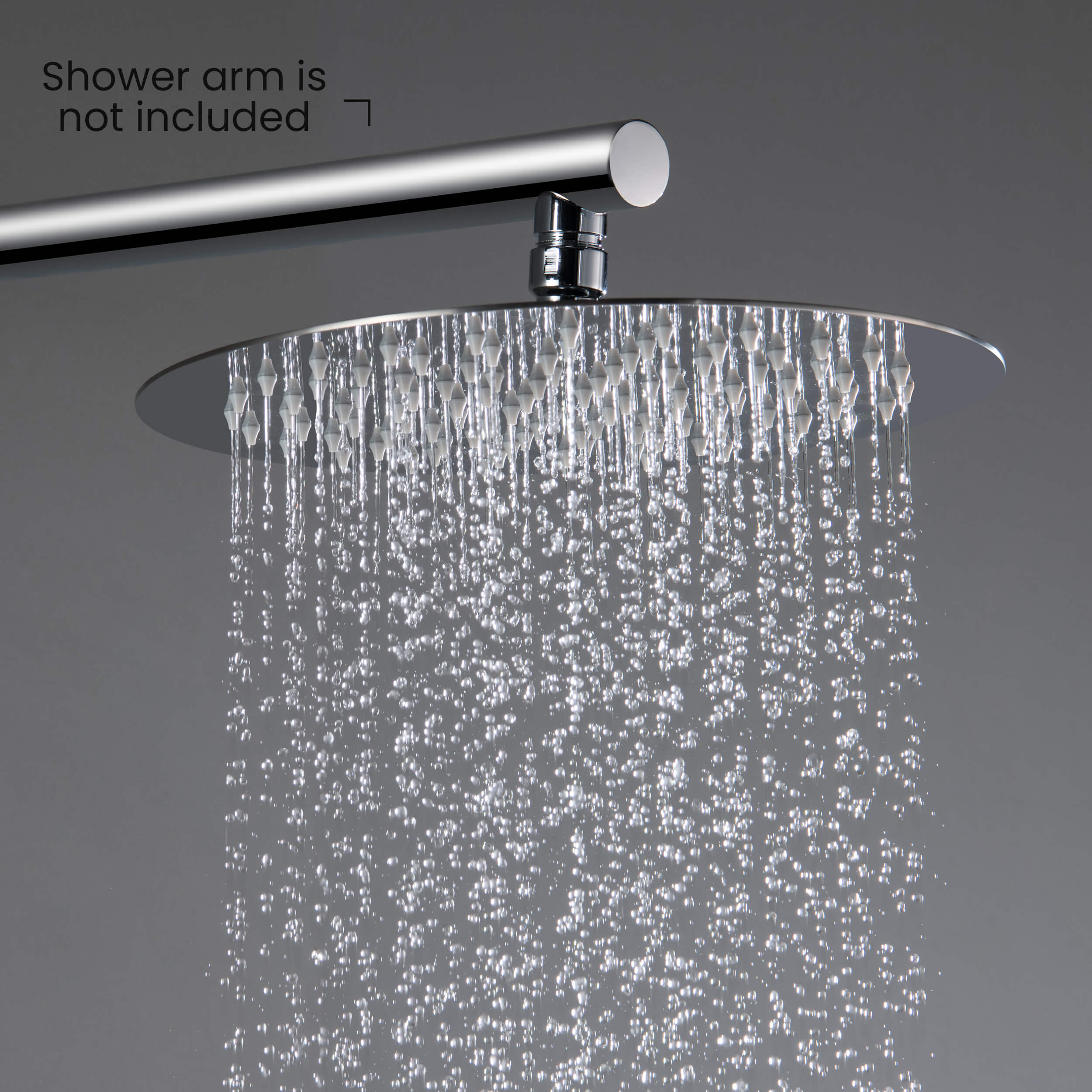 Circular 10" Metal Ultra Thin Profile Rain Shower Head 1.75 GPM SH1001