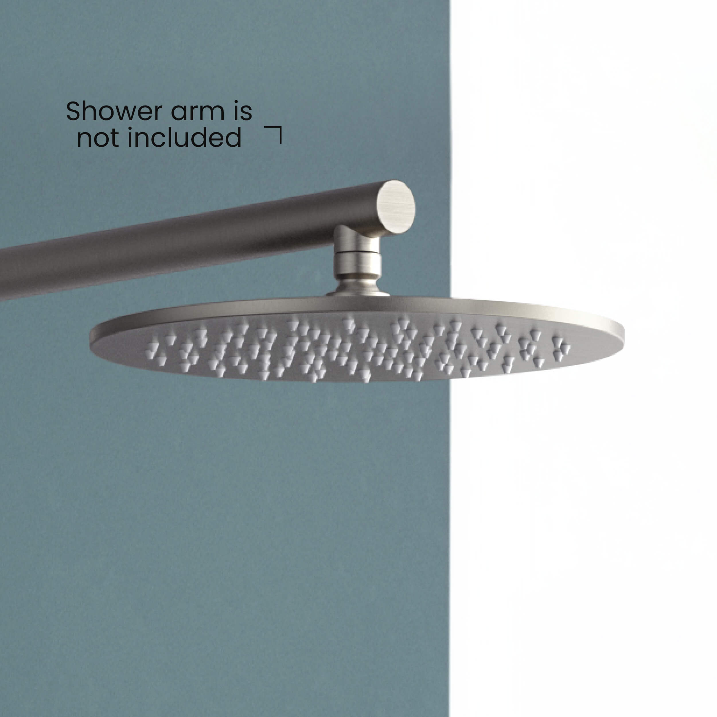 Circular 10" Metal Thin Profile Rain Shower Head 1.75 GPM SH1002