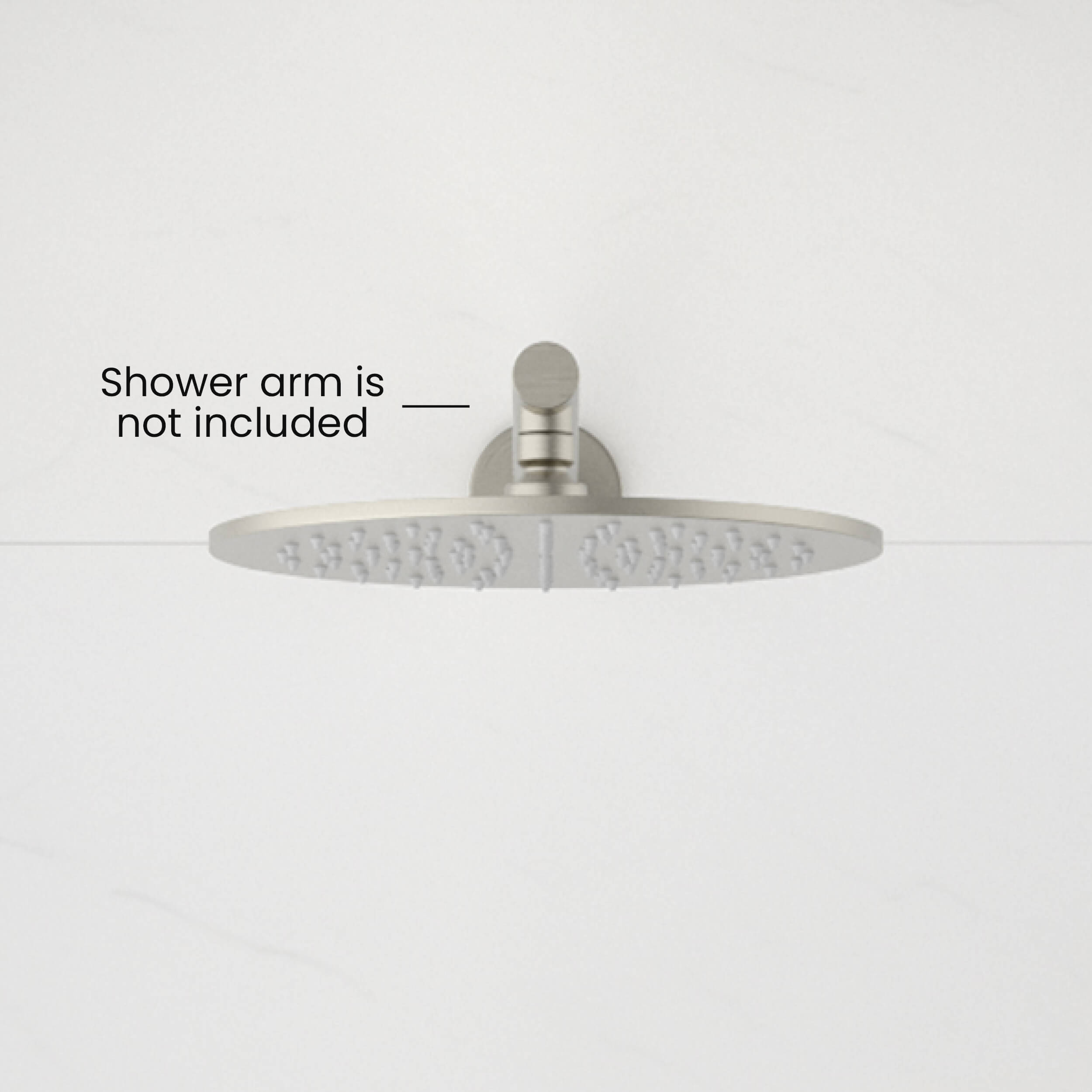 Circular 10" Metal Thin Profile Rain Shower Head 1.75 GPM SH1002