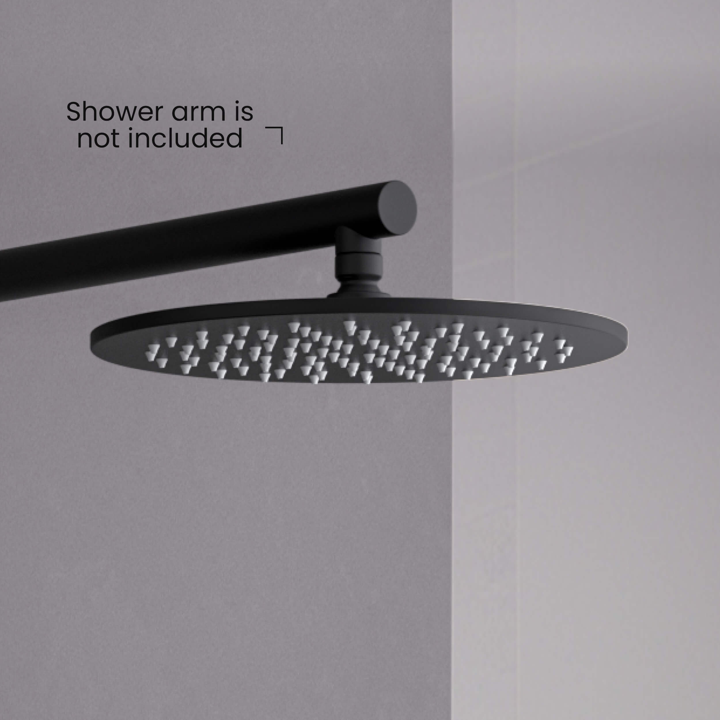 Circular 10" Metal Thin Profile Rain Shower Head 1.75 GPM SH1002