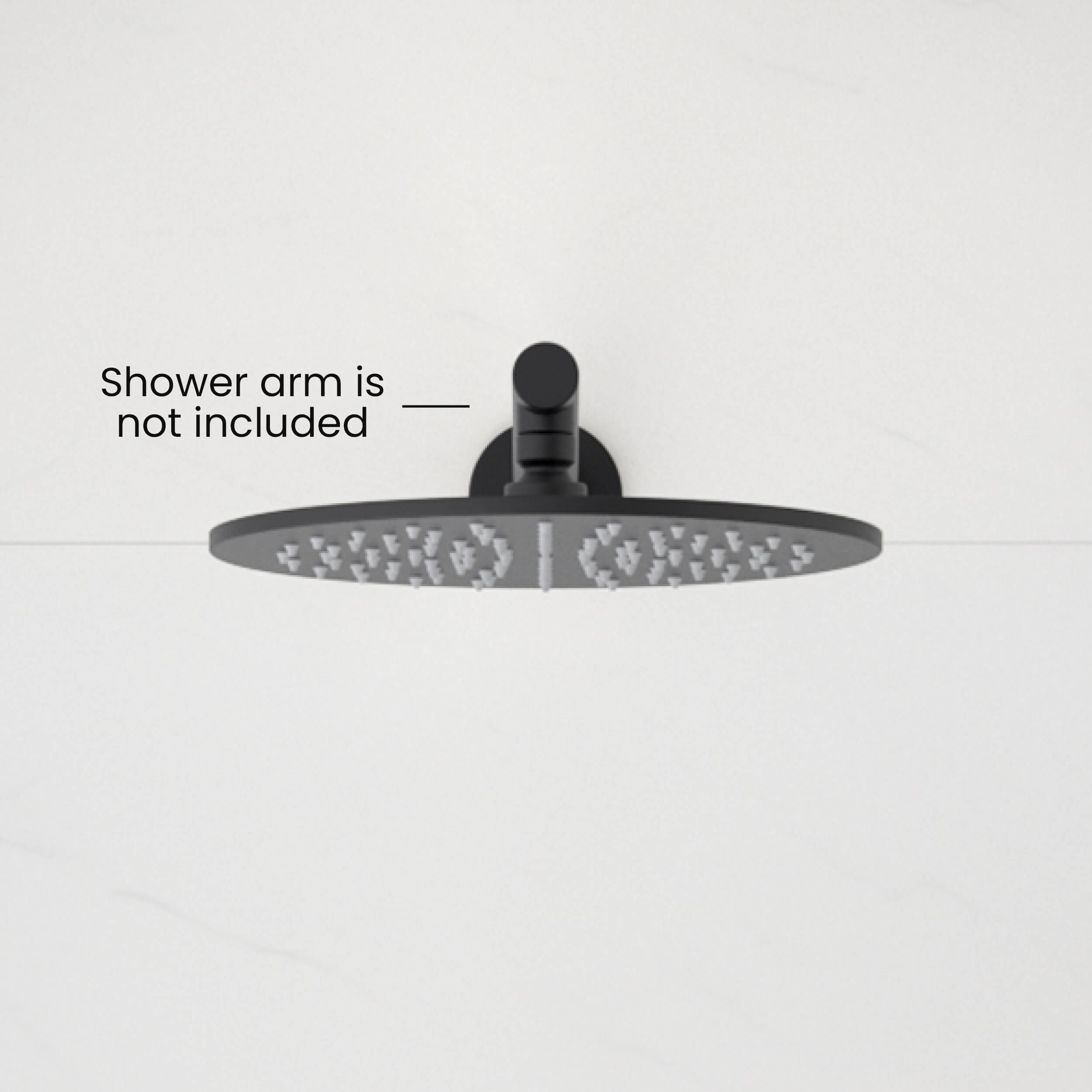 Circular 10" Metal Thin Profile Rain Shower Head 1.75 GPM SH1002