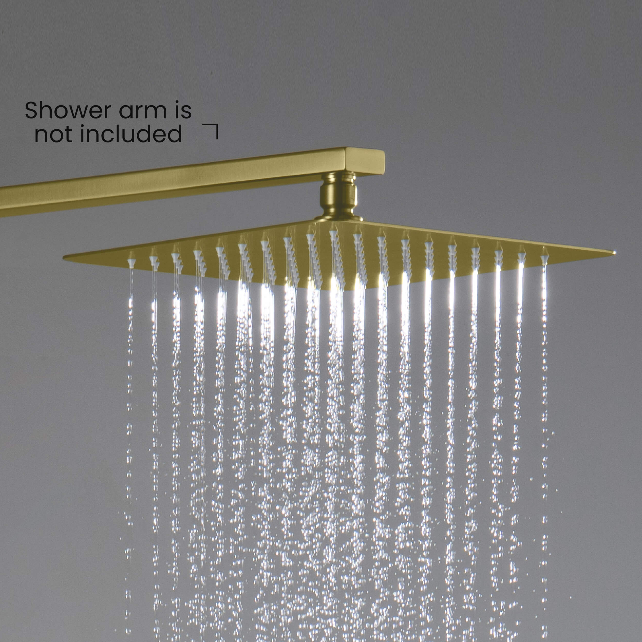 Cube 10" Metal Ultra Thin Profile Rain Shower Head 1.75 GPM SH1003