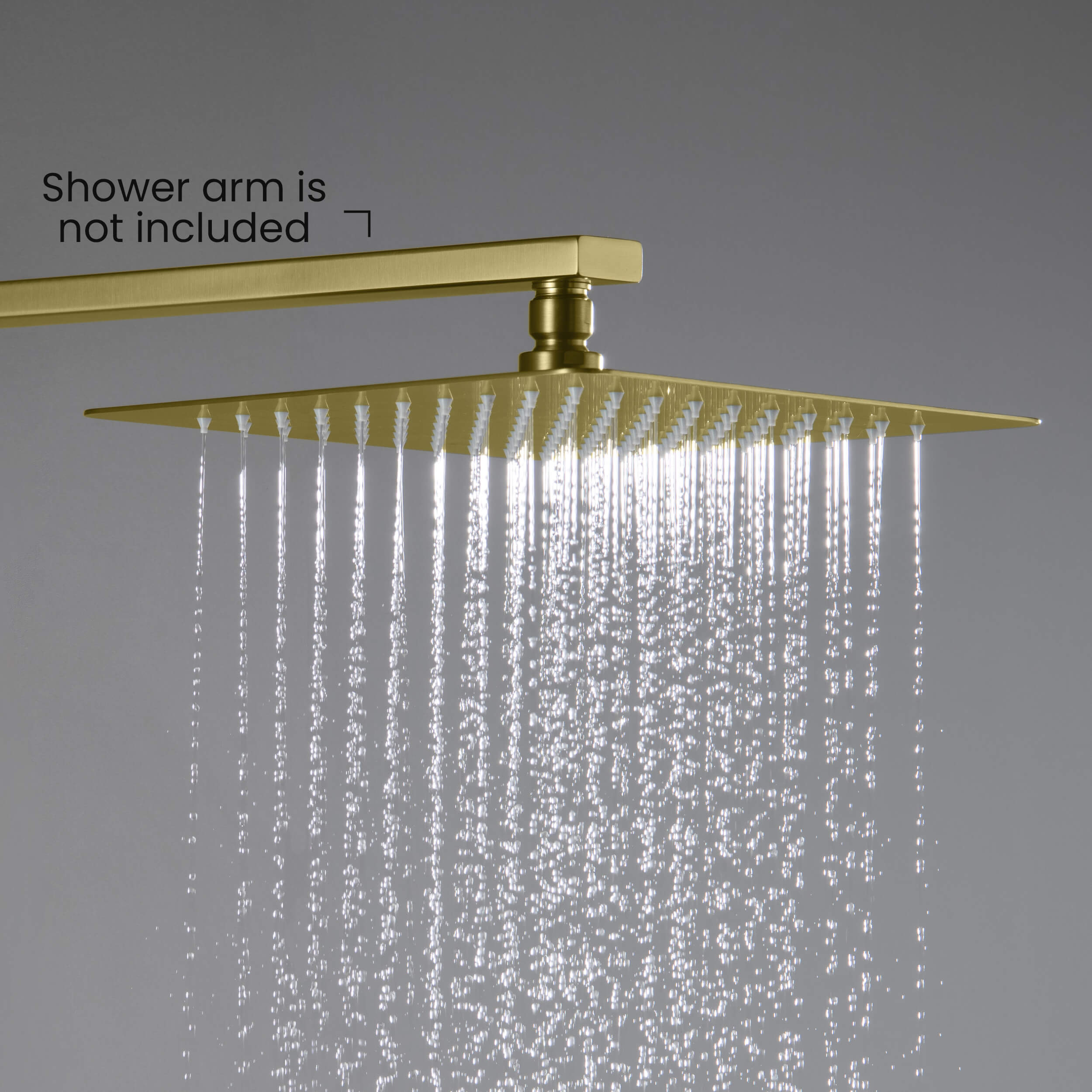 Cube 10" Metal Ultra Thin Profile Rain Shower Head 1.75 GPM SH1003